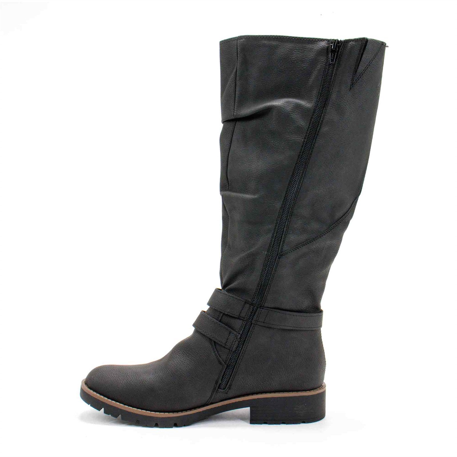 Sun+Stone Women Brinley Faux Leather Knee High Boot