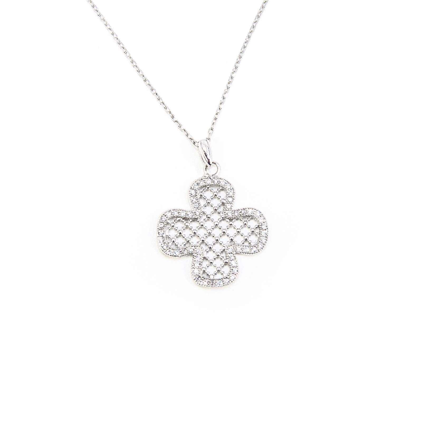 Athra Women Mesh Cross Necklace