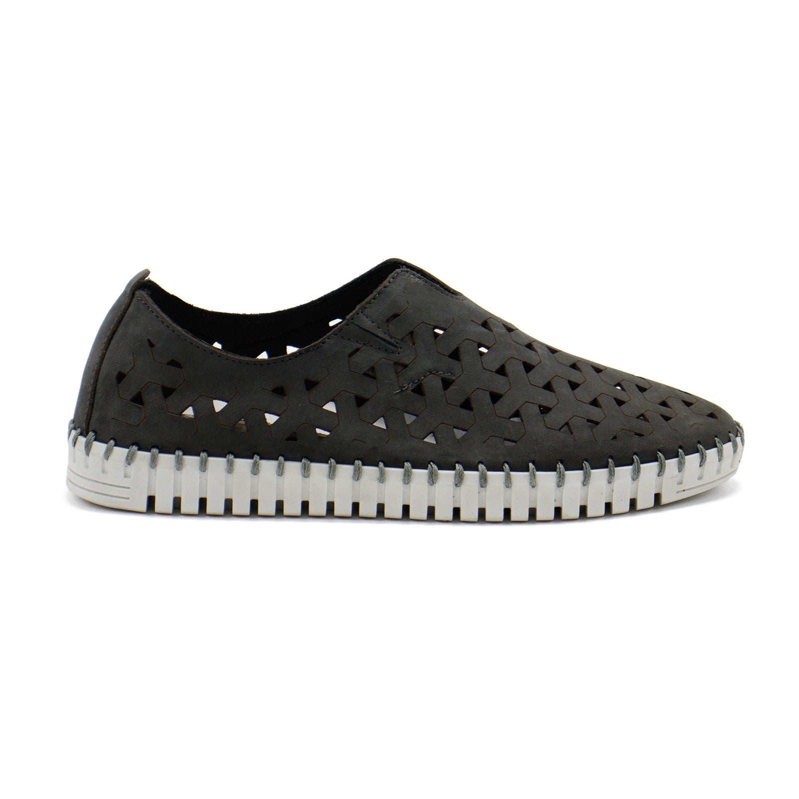 Eric Michael Women Inez Leather Slip-On Flat Comfort Shoes