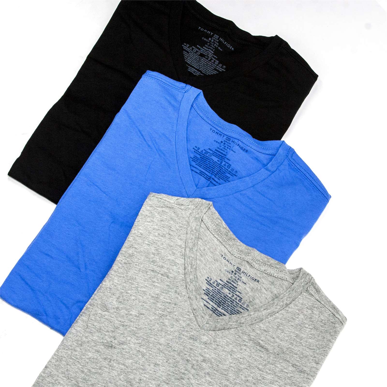 Tommy Hilfiger Men 3 Pack Cotton Classic Fit V-Neck T-Shirt