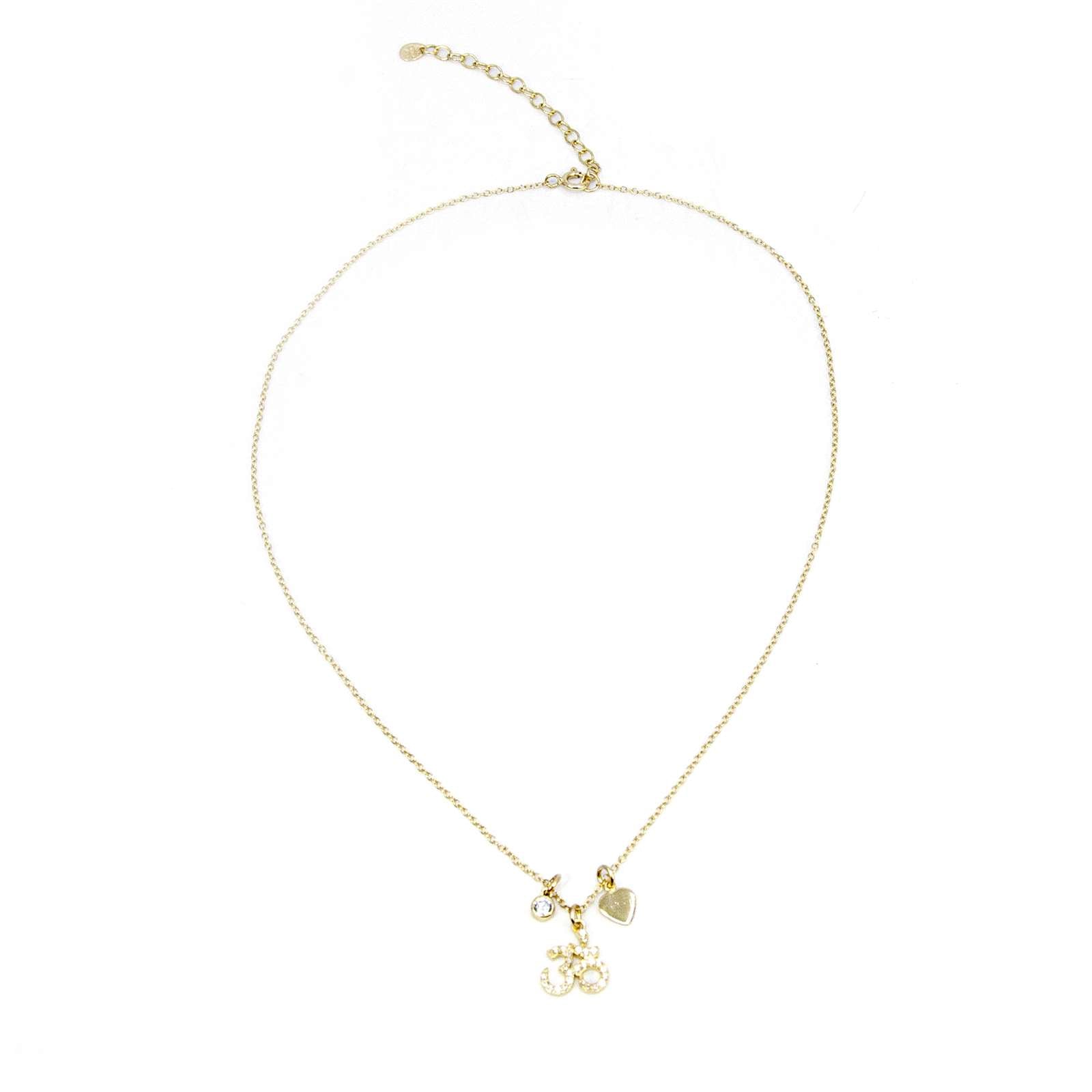 Athra Women Om Charm Necklace With Extension