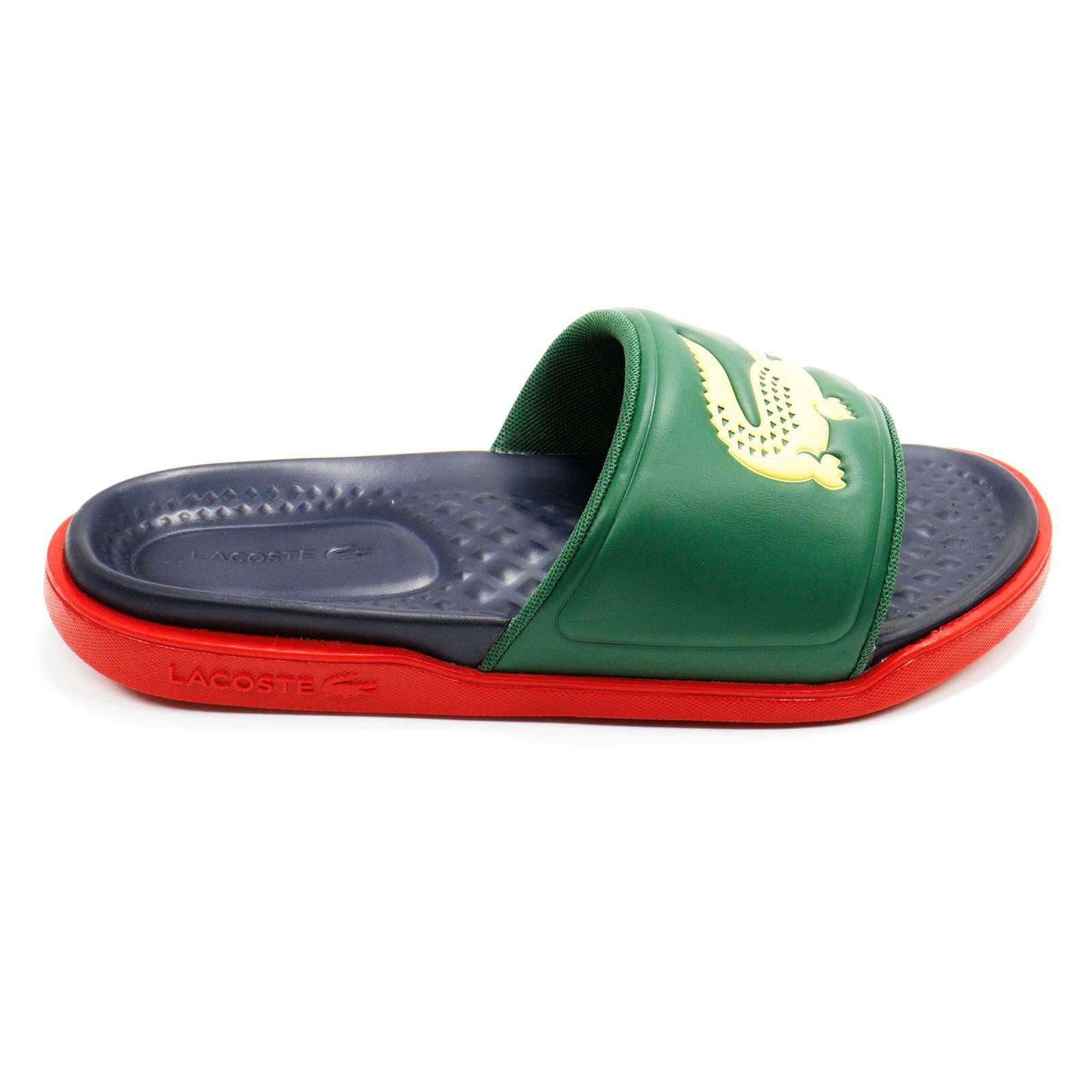 Lacoste Men Croco Dualiste 1122 2 Slide Sandals