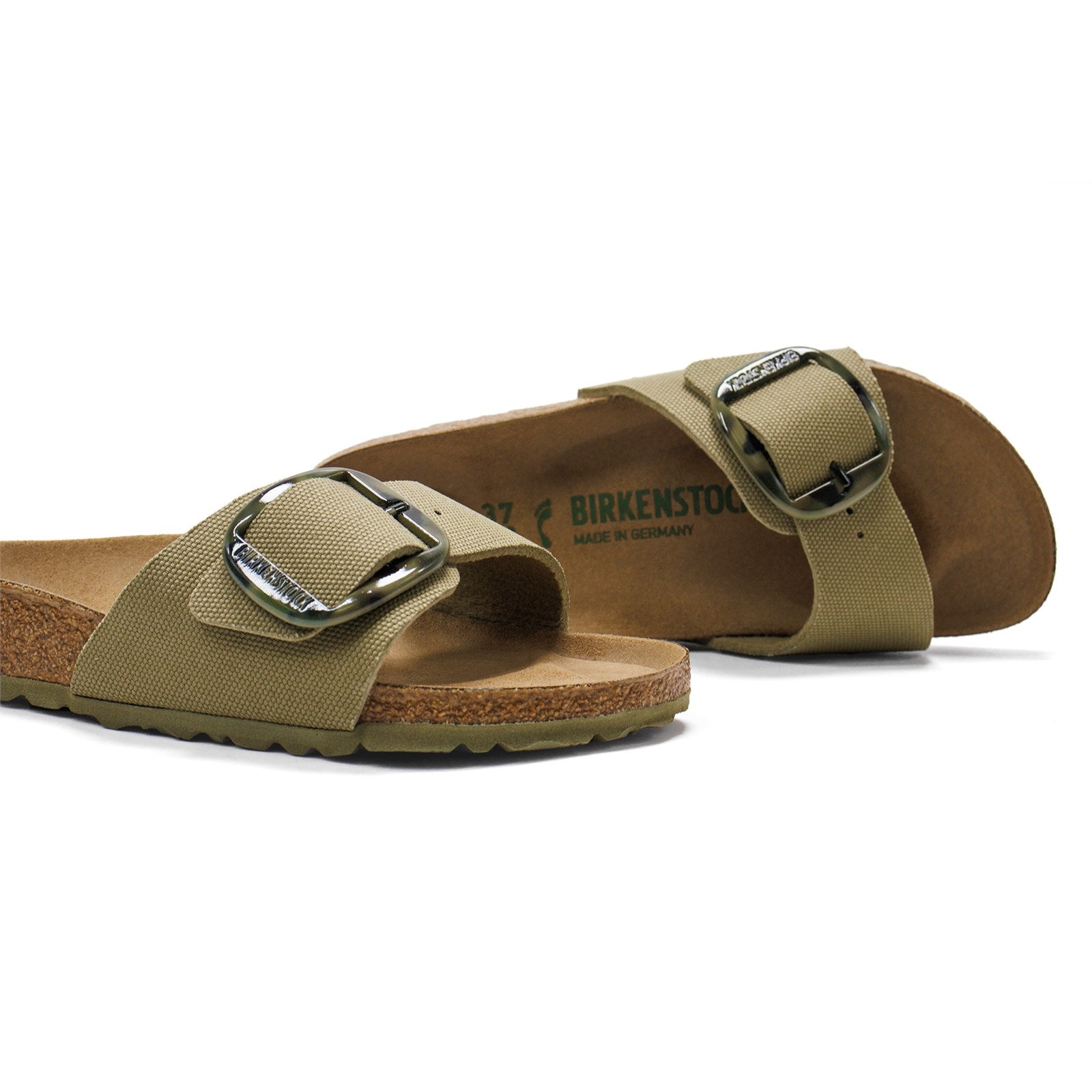 Birkenstock Women Madrid Big Buckle Rivet Logo Vegan Sandal