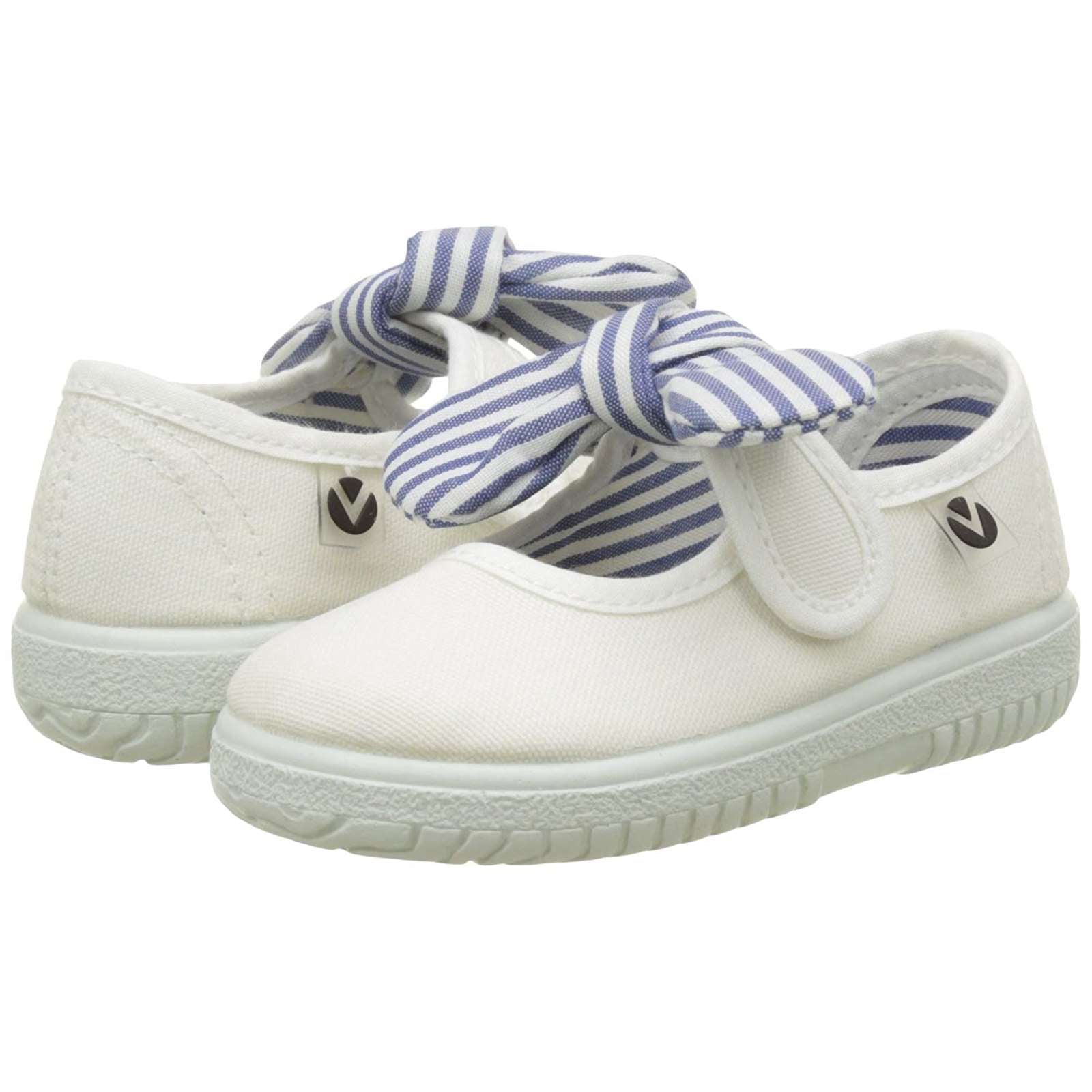 Victoria Toddler Slip On Canvas Bow Shoes