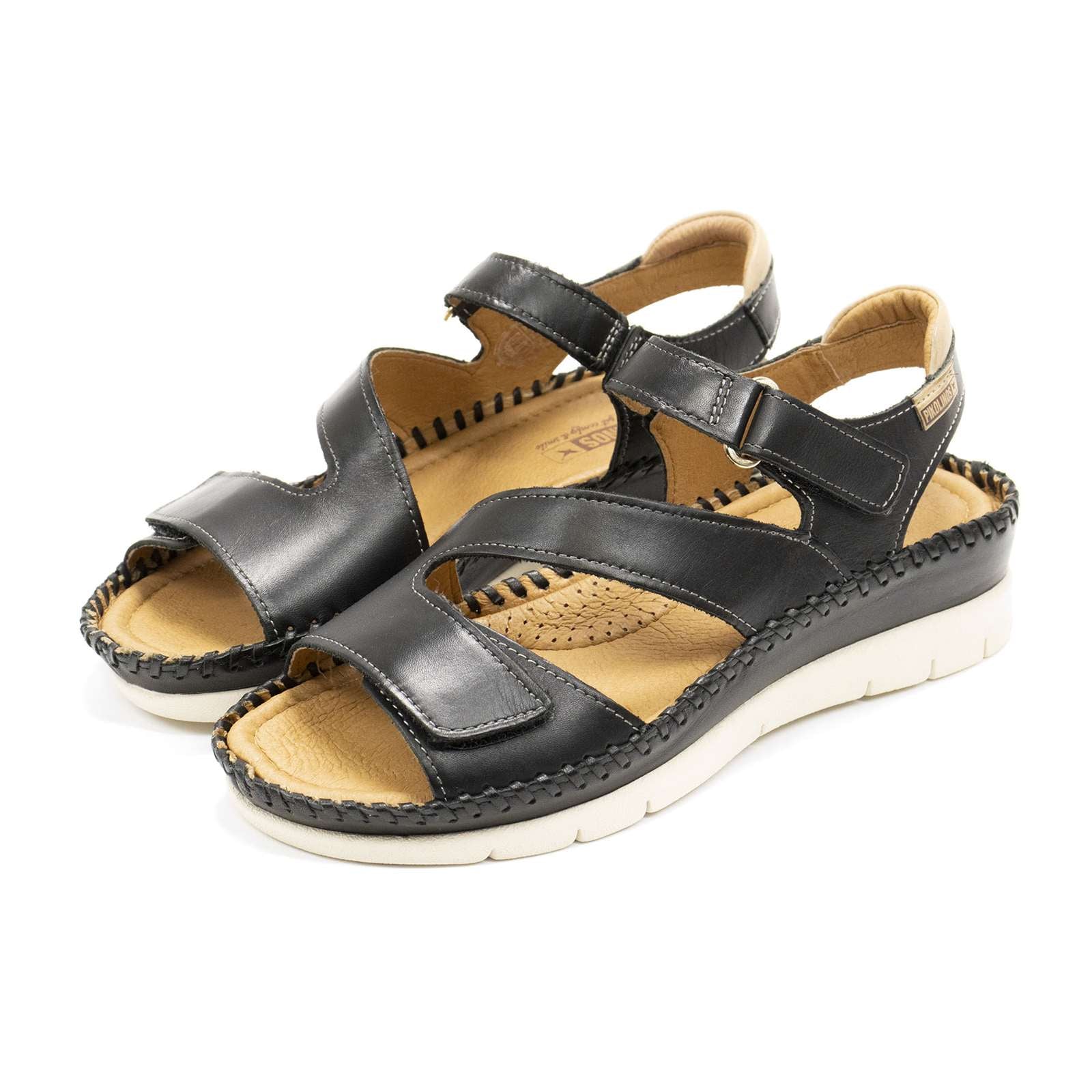 Pikolinos Women Altea Leather Wedge Sandals