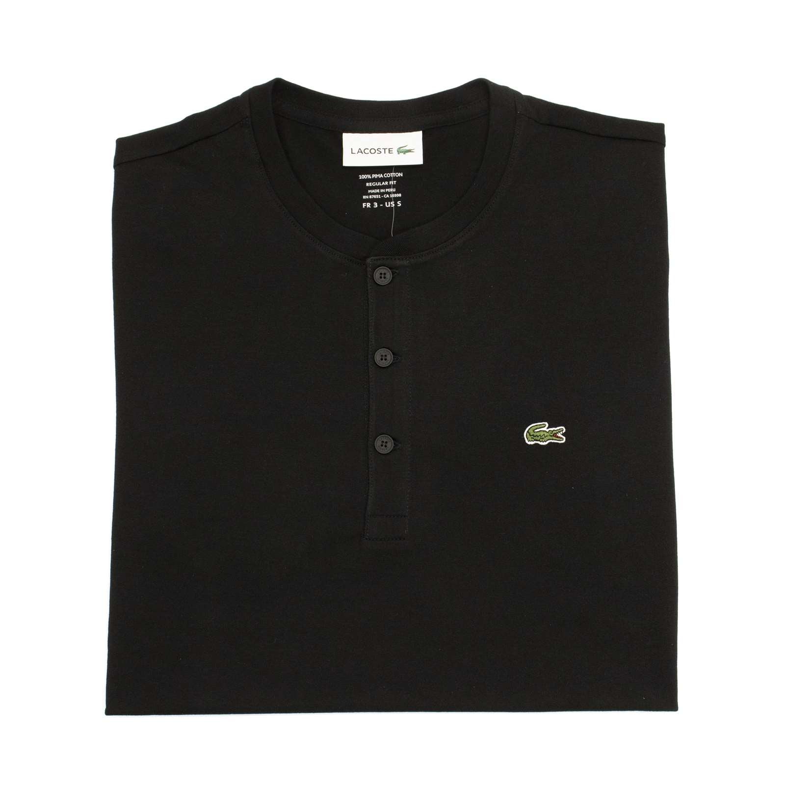 Lacoste Men Cotton Henley Neck T-Shirt