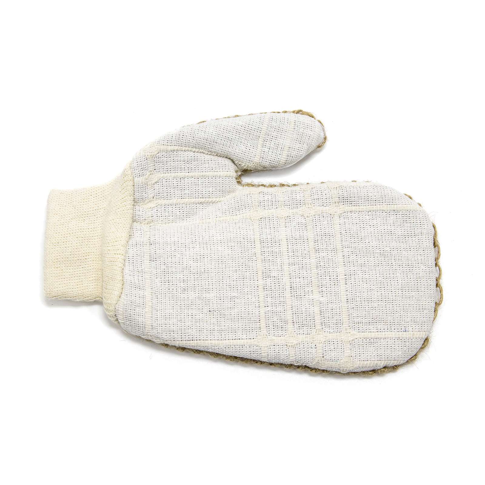 Fe Unisex Jute Weave Gingered Bath Mitten