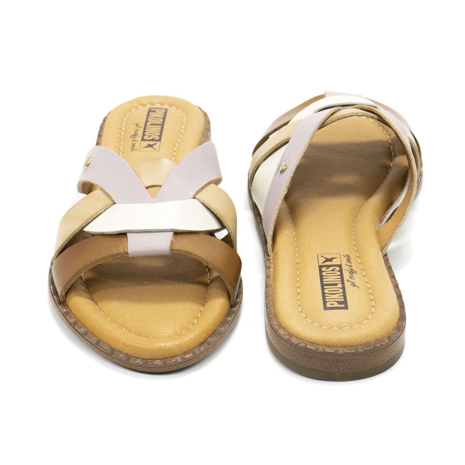 Pikolinos Women Algar Leather Slide Sandals