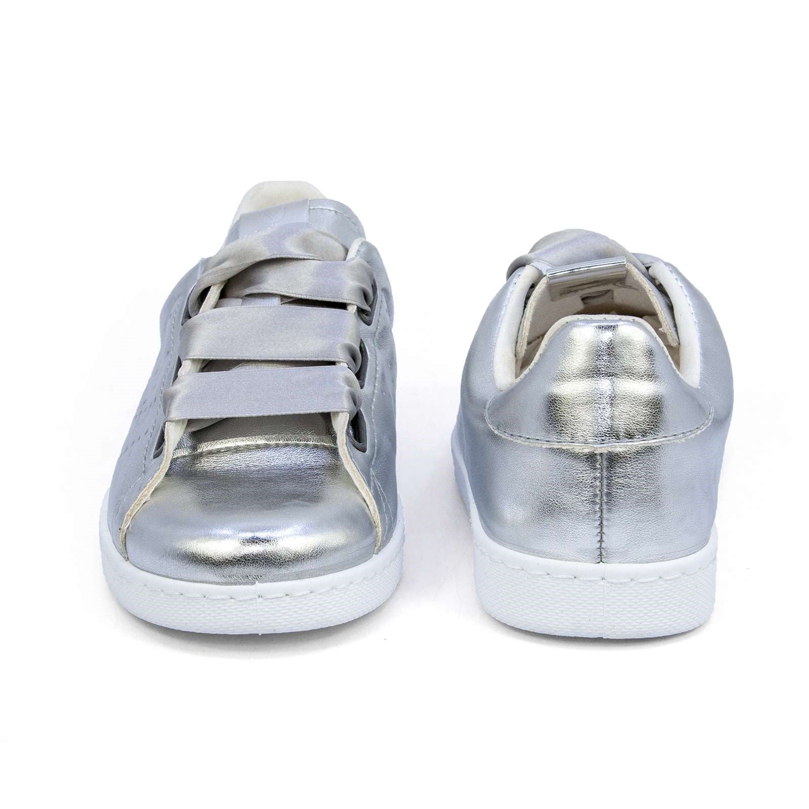 Victoria Women Satin Ribbon Lace-Up Sneaker