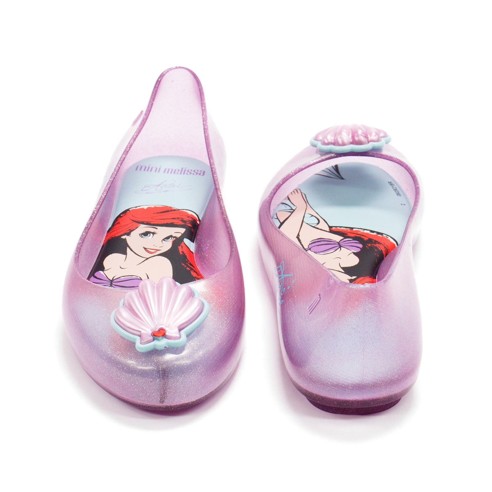 Mini Melissa Girl Sweet Love And Disney Princess Bb Ariel Little Mermaid Flats