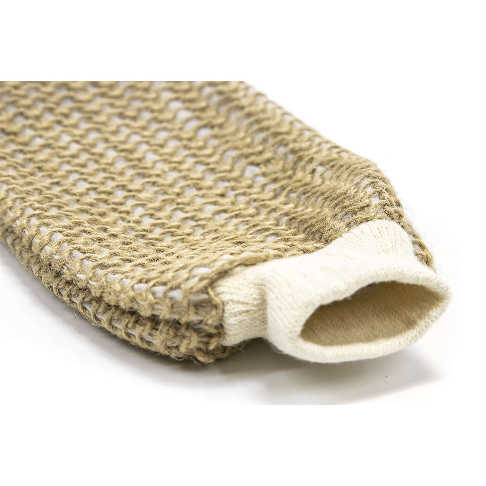 Fe Unisex Jute Weave Bath Mitten