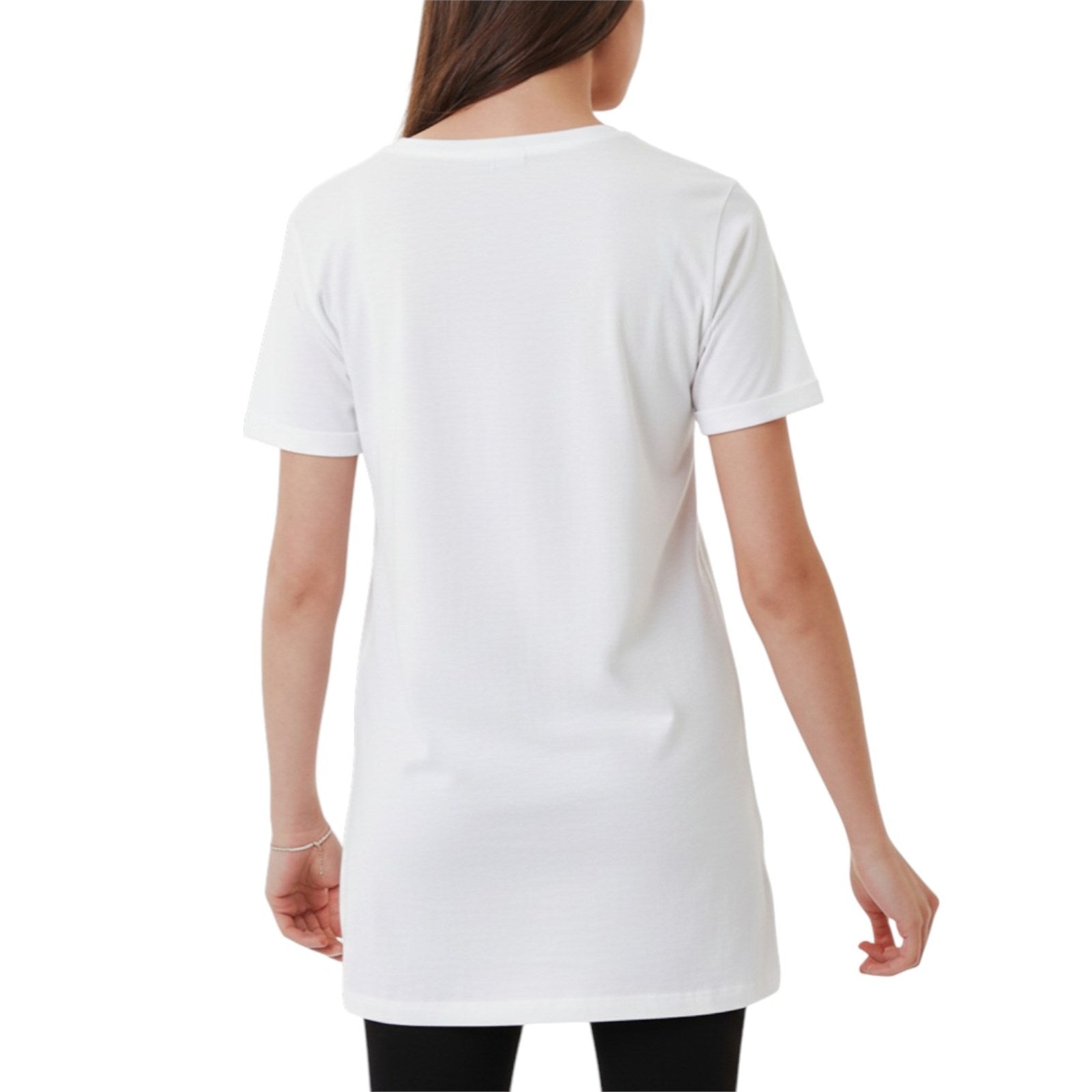 Ambar Women V-Neck Plain Short Sleeve Tshirt