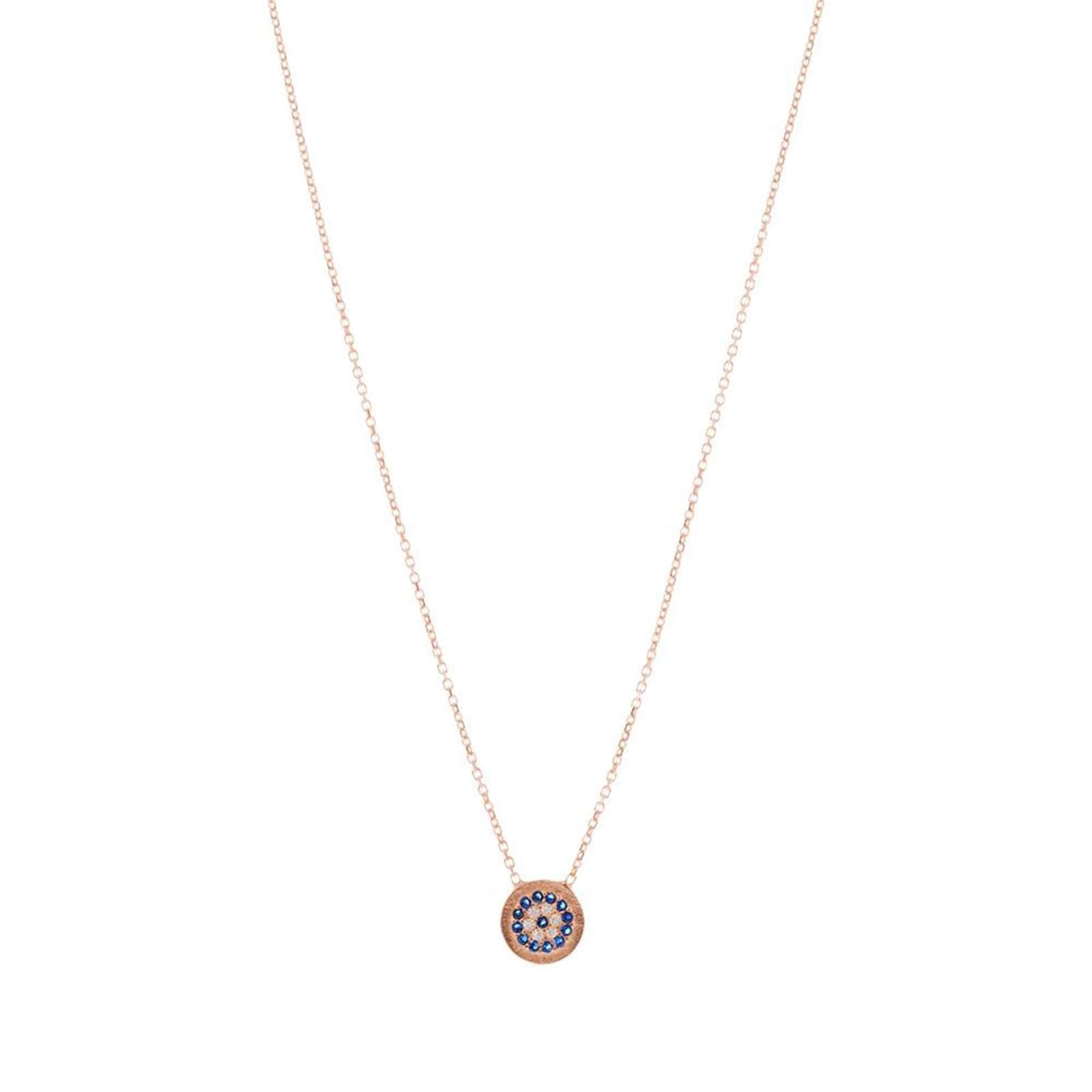 Athra Women Round Guardian Eye Necklace With Extension