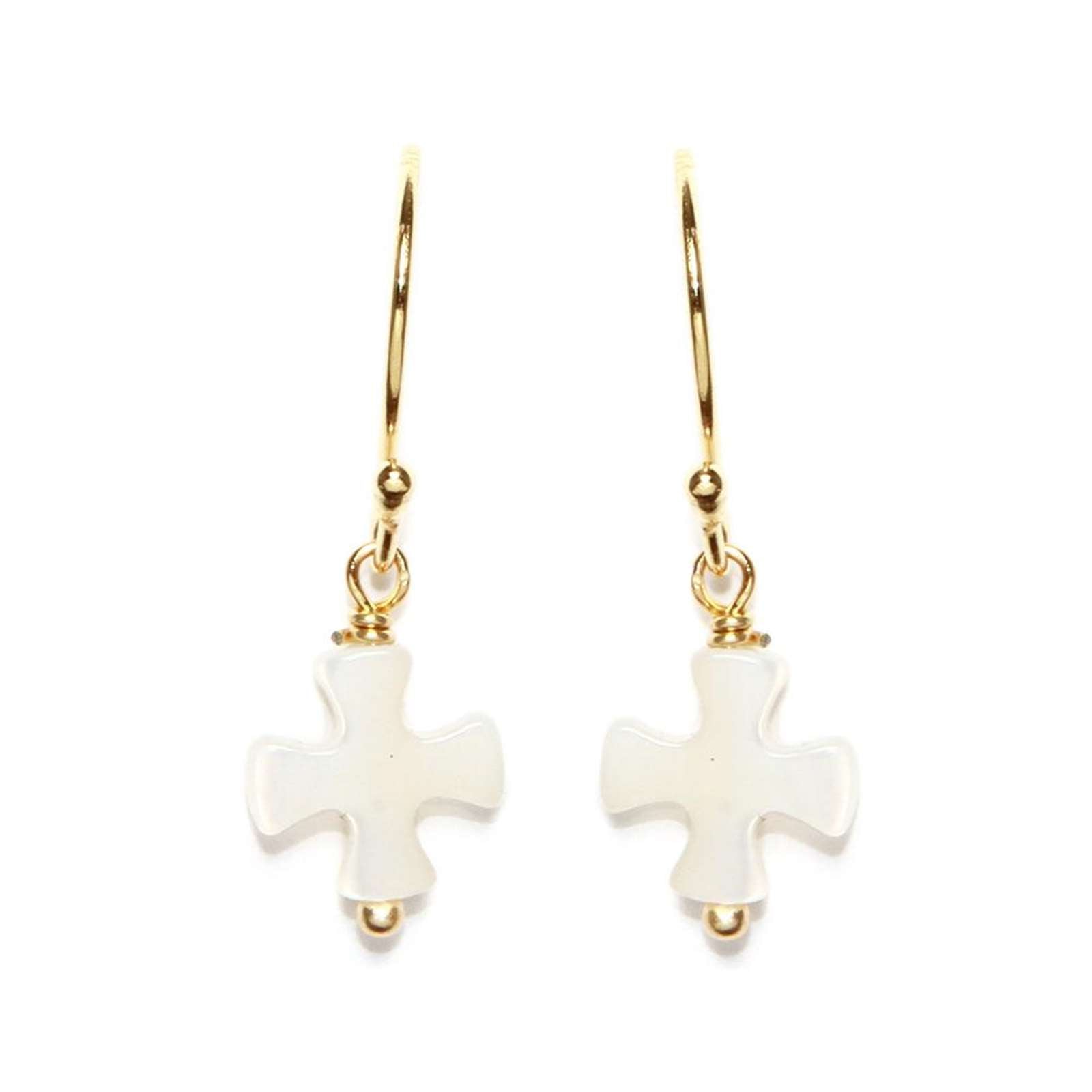 Athra Women Cross Drop Earring