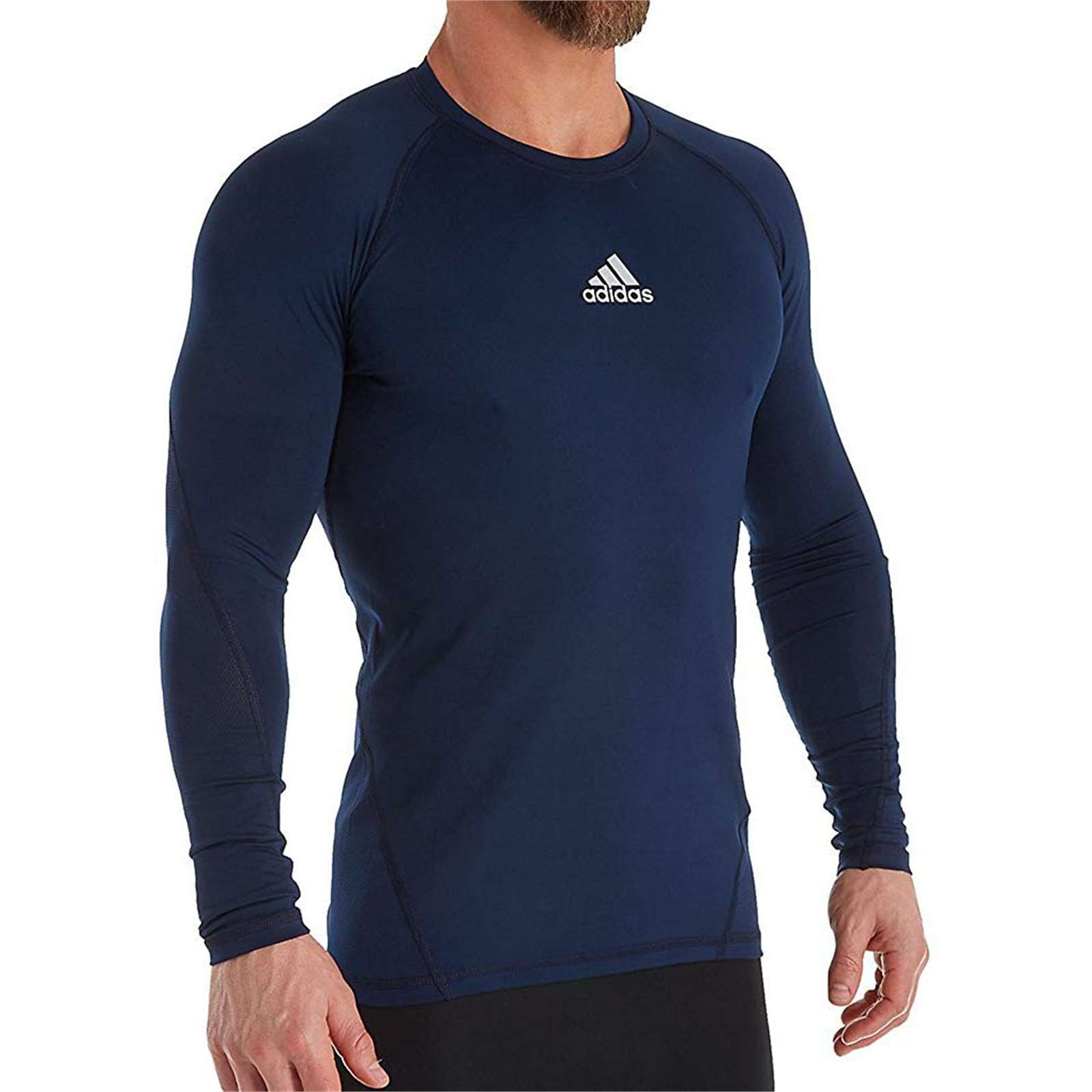 Adidas Men Alphaskin Long Sleeve Compression T-Shirt