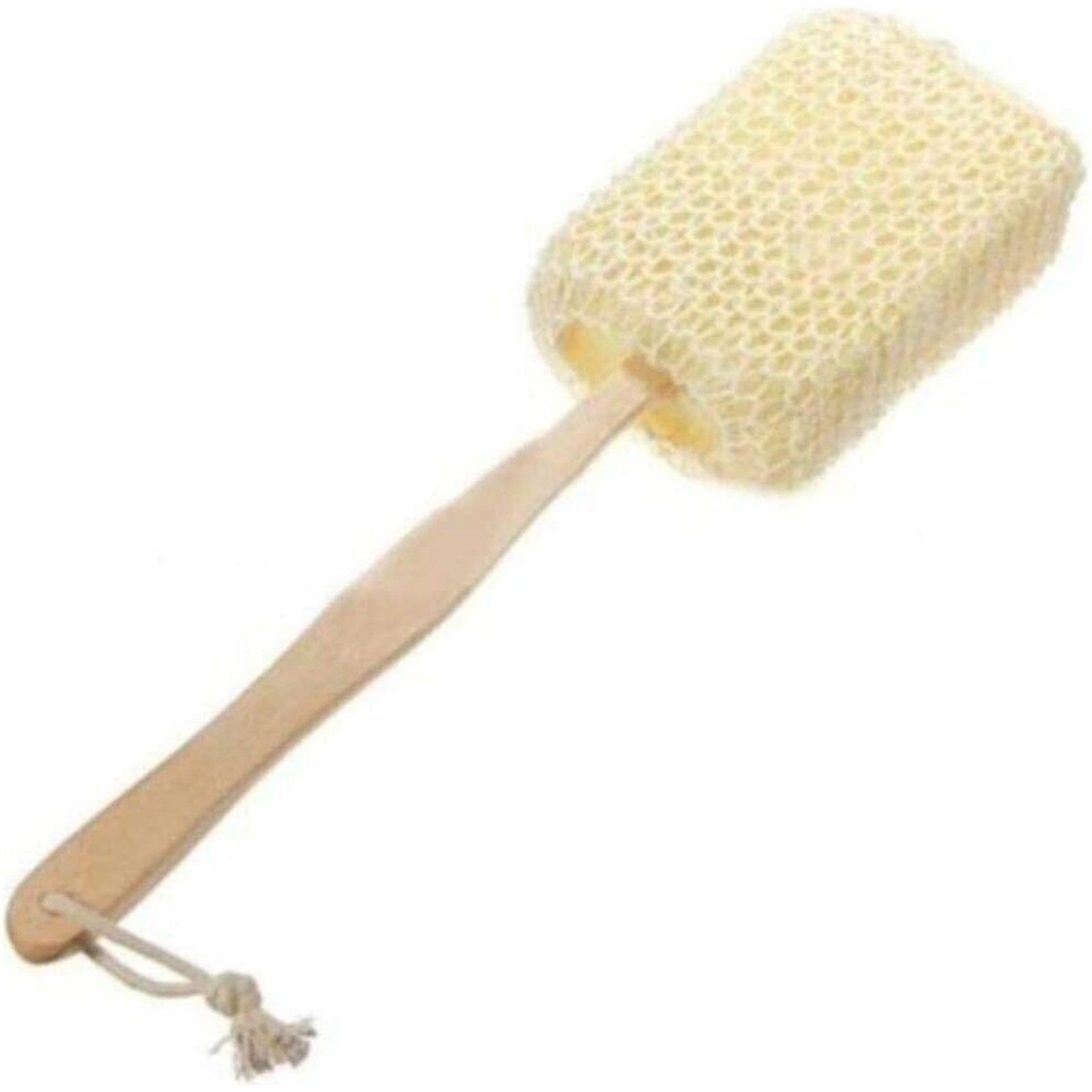 Fe Unisex Jute Weave Back Scrubber With Handle