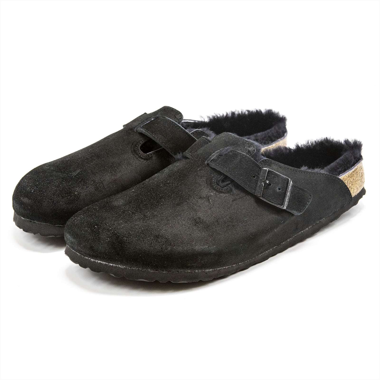 Birkenstock Men Boston Shearling Suede Clogs