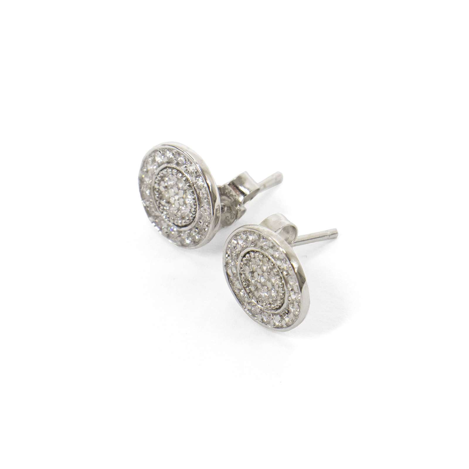 Athra Women Round Pave Stud