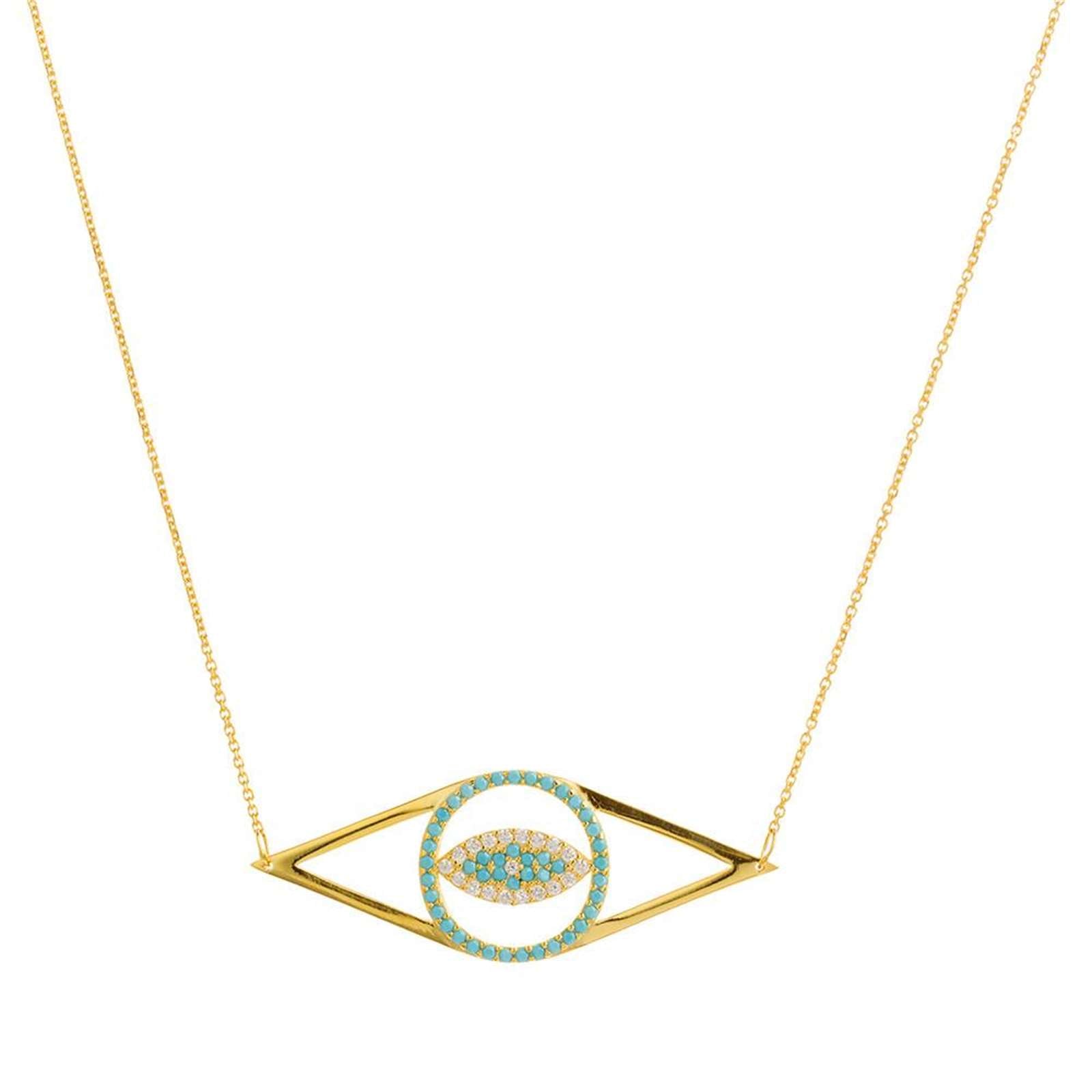 Athra Women Guardian Eye Necklace With Extension
