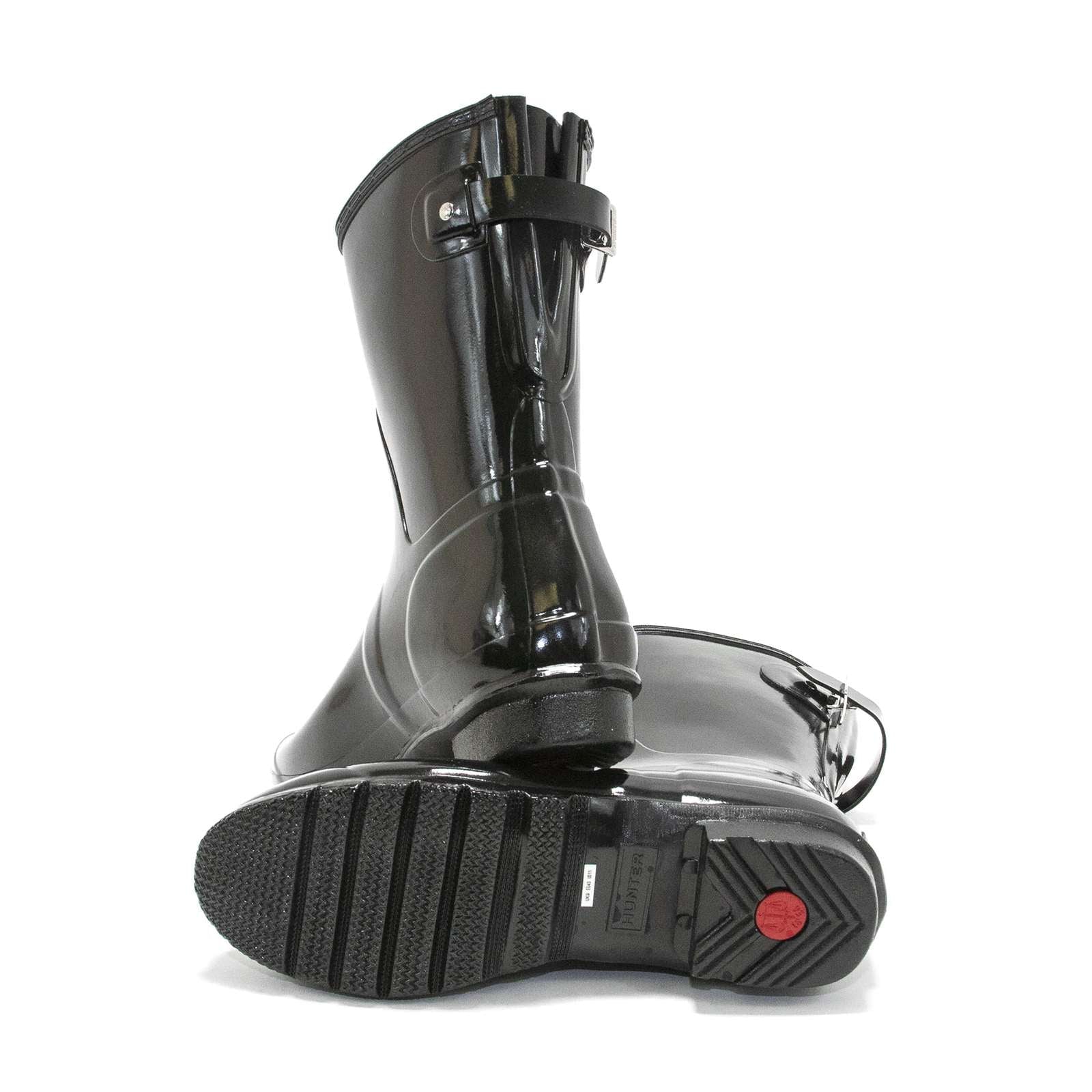 Hunter Women Original Short Back Adjustable Gloss Rain Boots