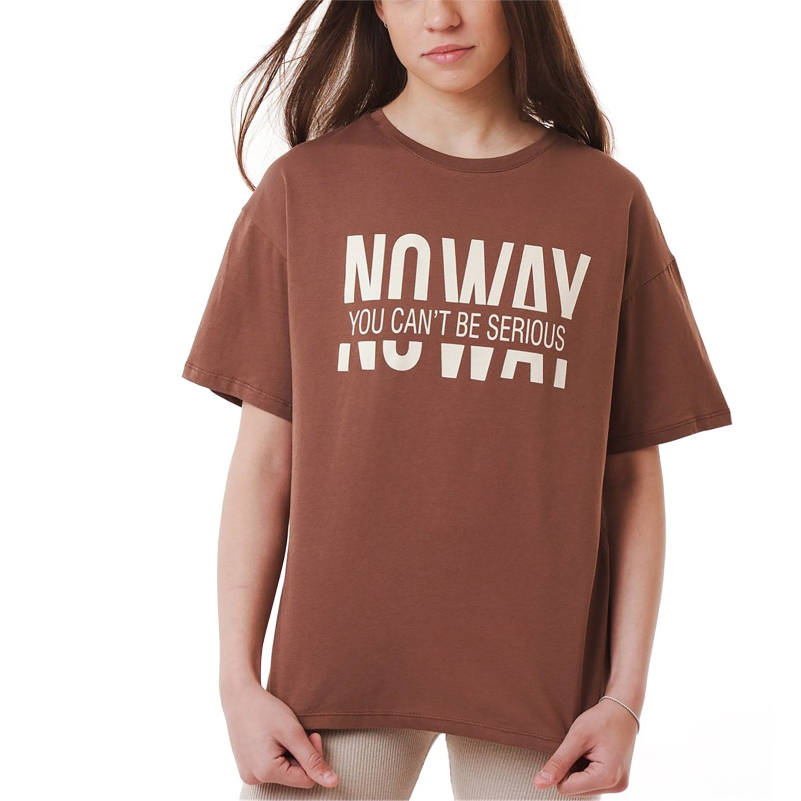 Ambar Women No Way Printed Relaxed Fit T-Shirt