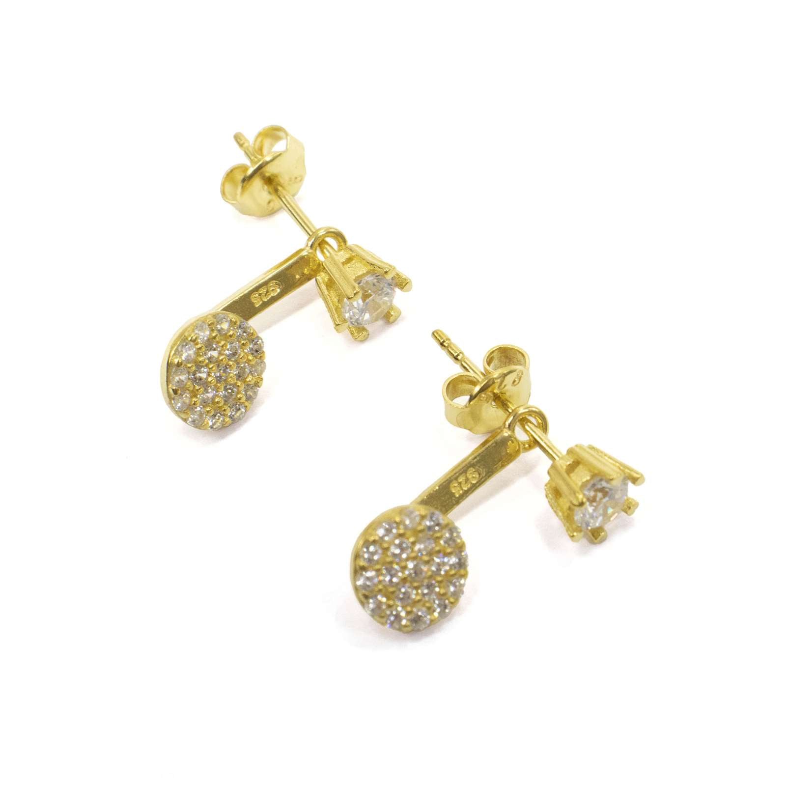 Athra Women Peek-A-Boo Disc Earring