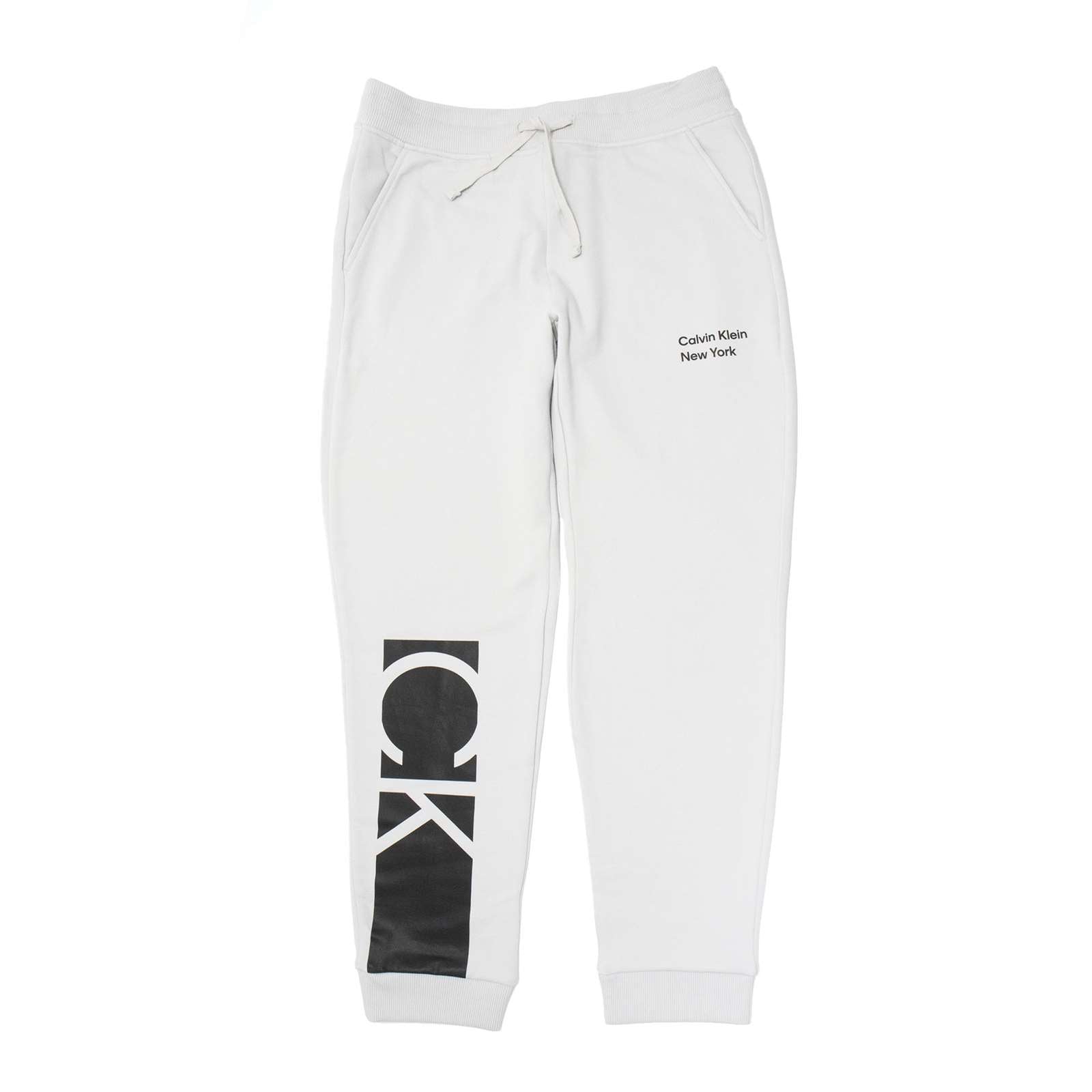 Calvin klein white sweatpants deals