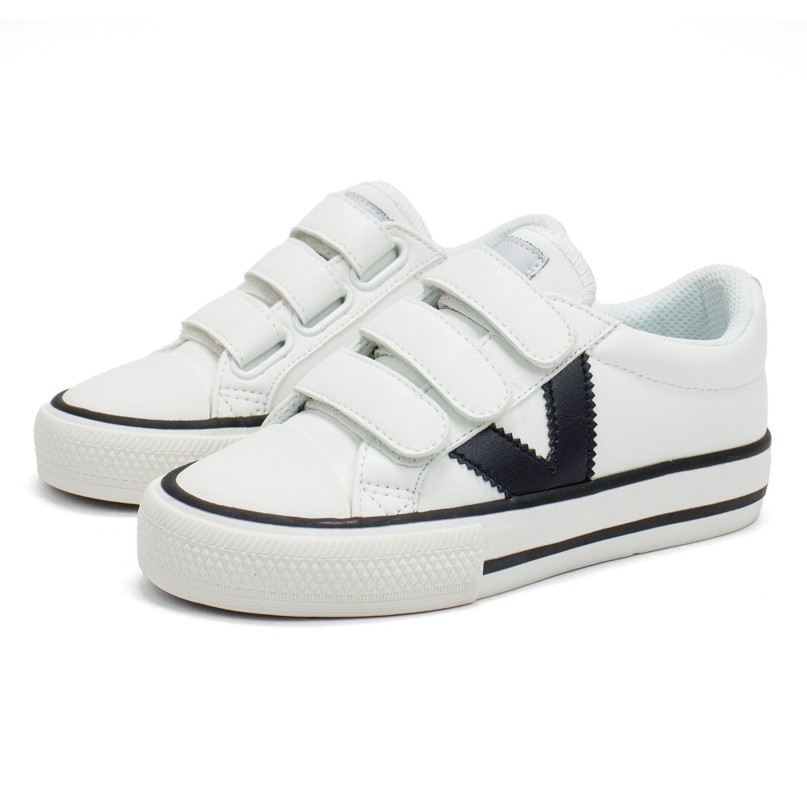 Victoria Boy Tribu Contrast Faux Leather Straps Sneaker