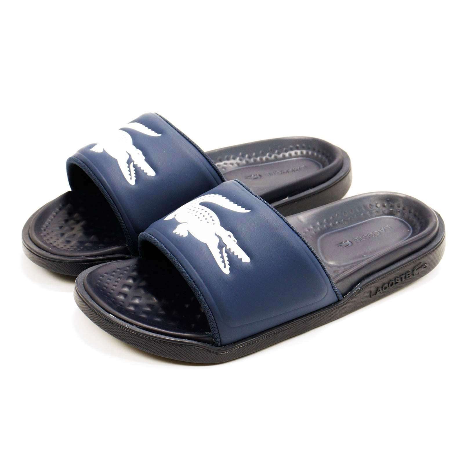 Lacoste Men Croco Dualiste 1122 2 Slide Sandals