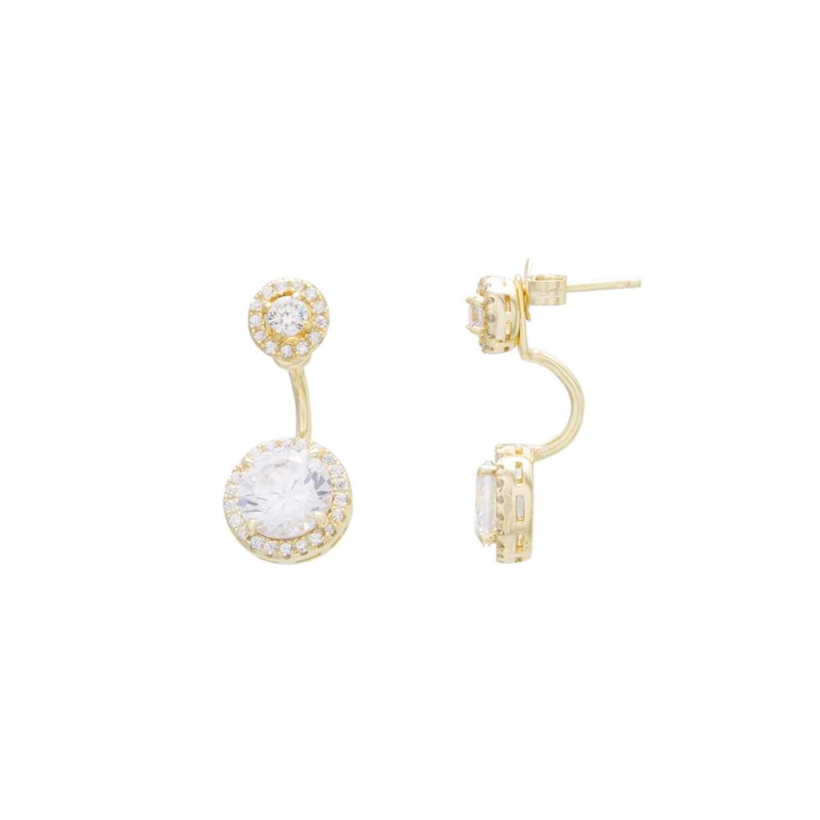 Athra Women Round Peek-A-Boo Earring