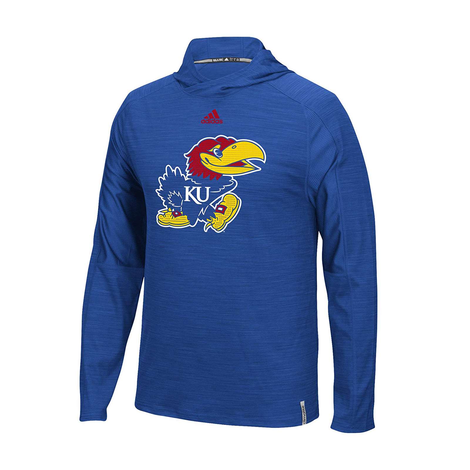 Adidas Men Ncaa Kansas Jayhawks Mv Long Sleeve Training Hoodie