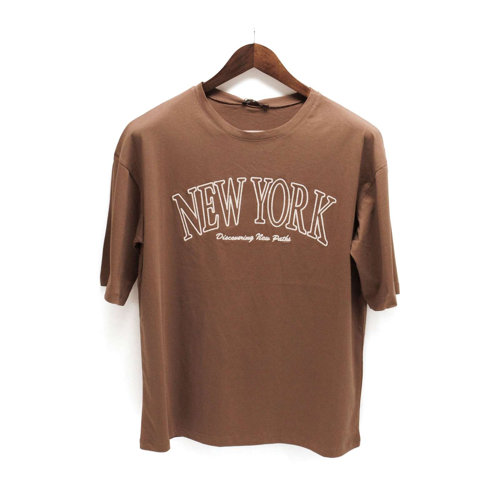 Ambar Women New York City Logo Relaxed Fit T-Shirt