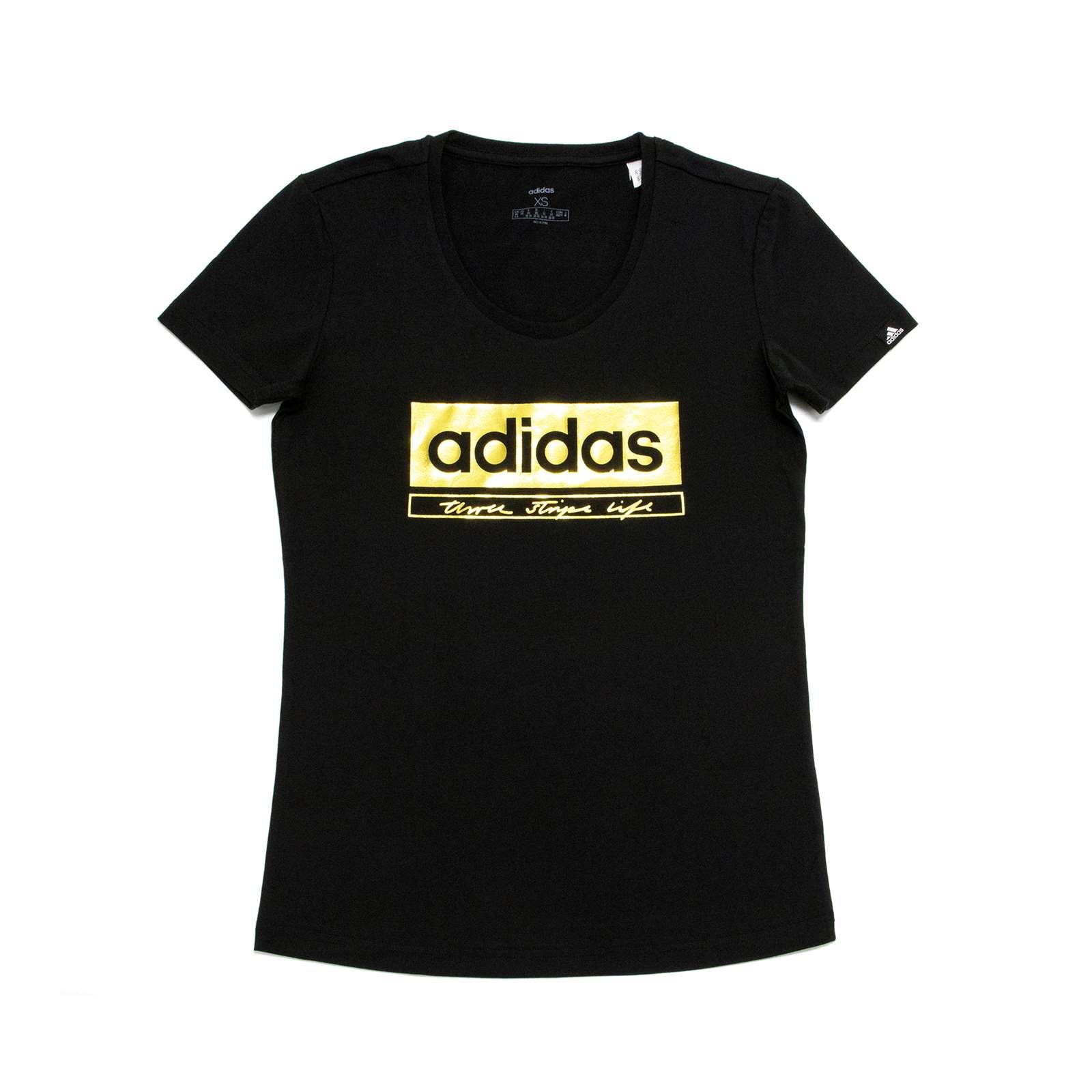 Adidas Women Foil Grahic Crew Neck Tee