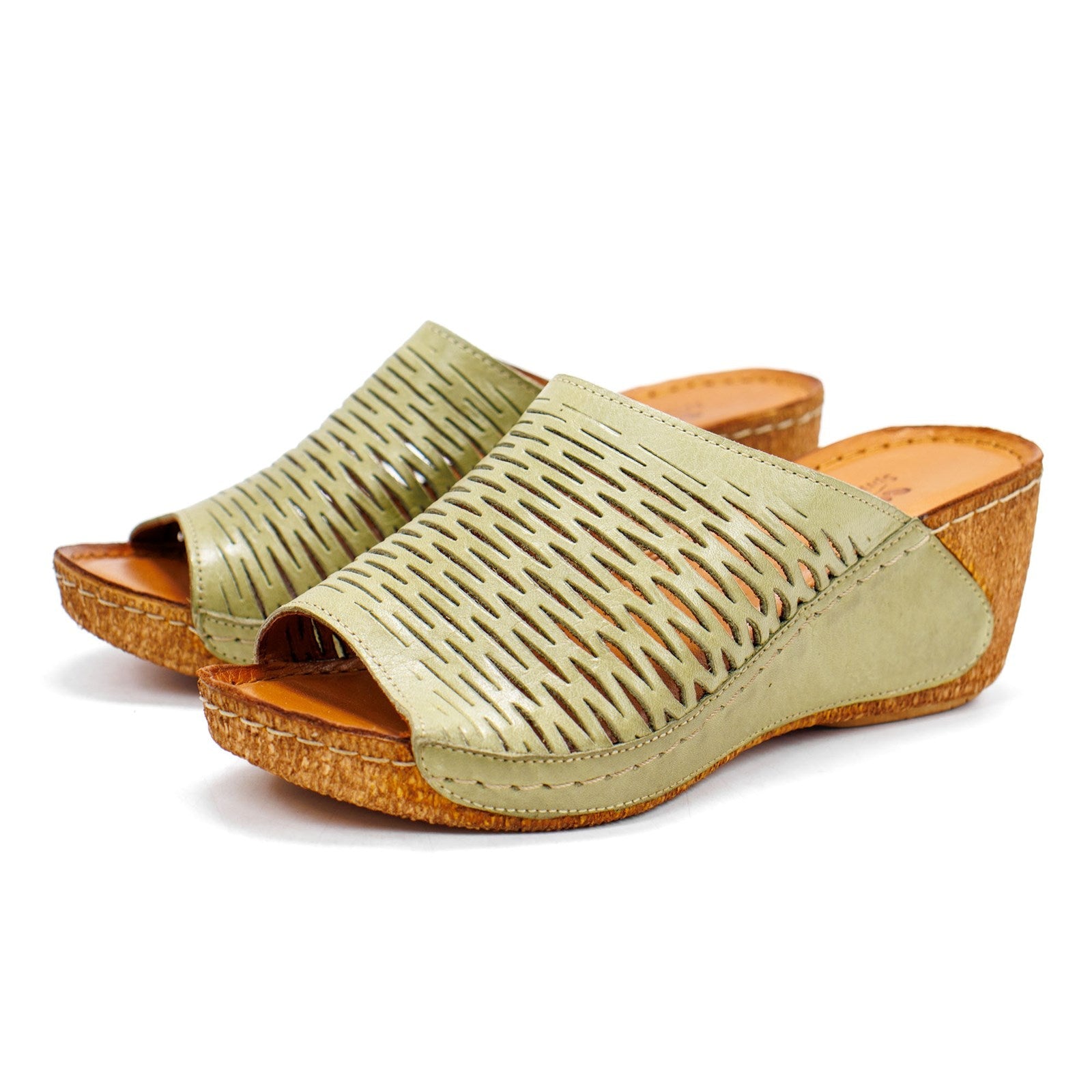 Spring Step Women Cunacena Slip On Wedge Sandal