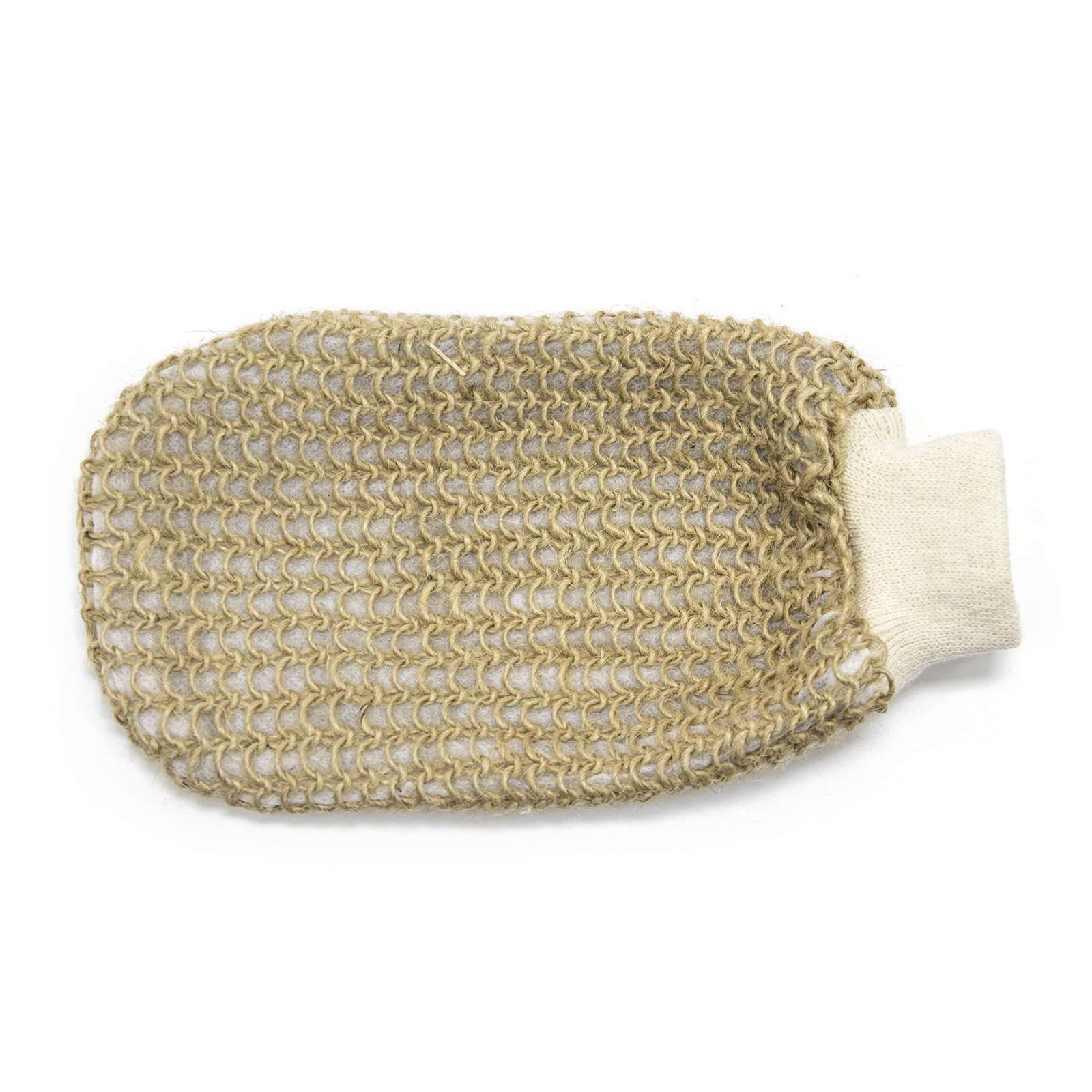 Fe Unisex Jute Weave Bath Mitten