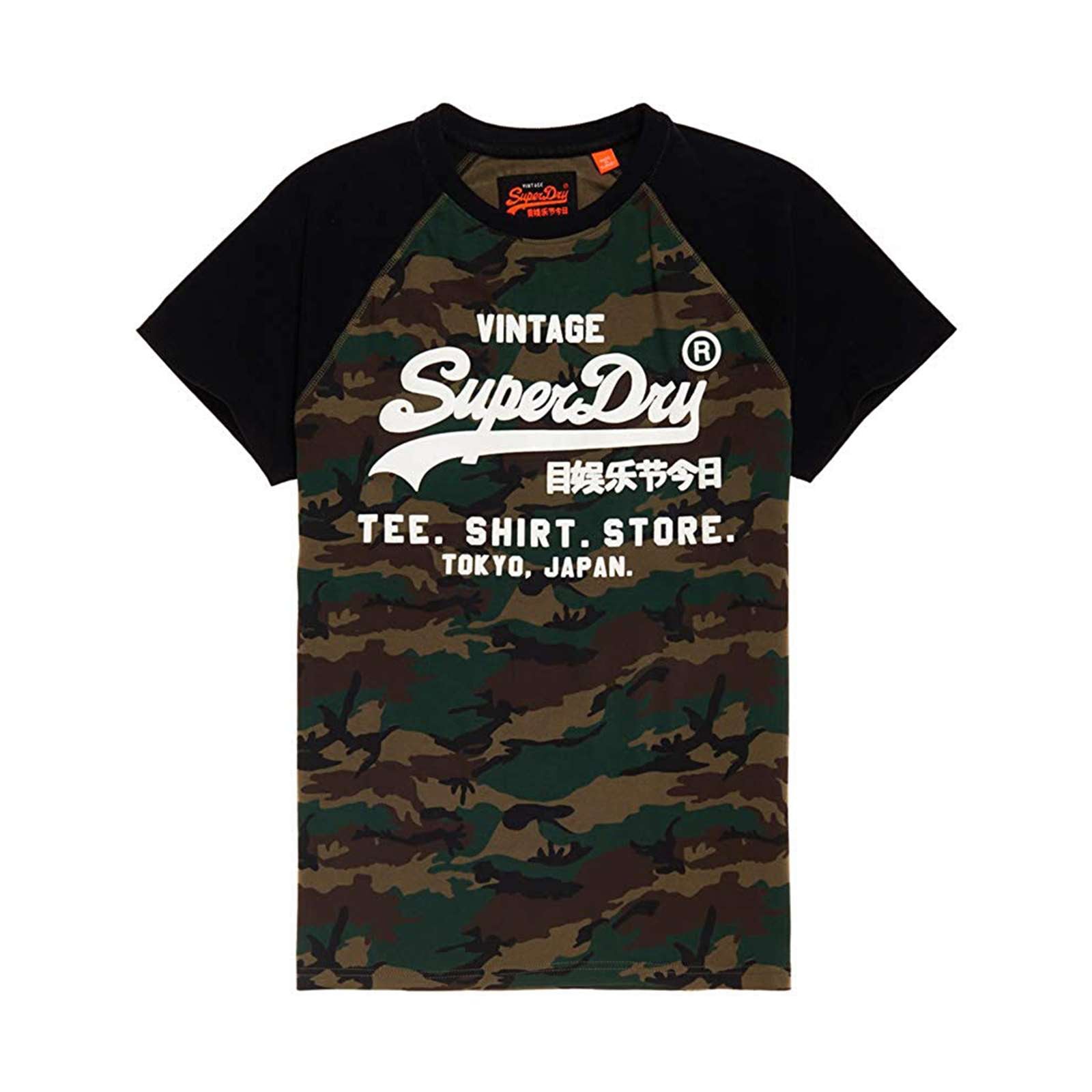 Super Dry Men Shirt Shop Camo Taglan Tee