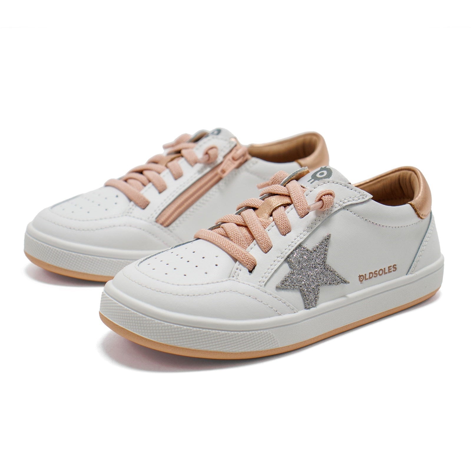 Old Soles Girl Platinum Runner Low Top Sneaker