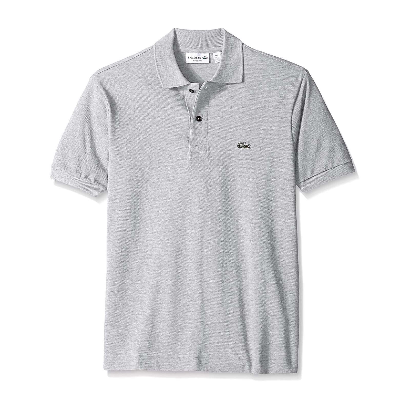 Lacoste Men Short Sleeve Classic Chine Fabric Original Fit Polo