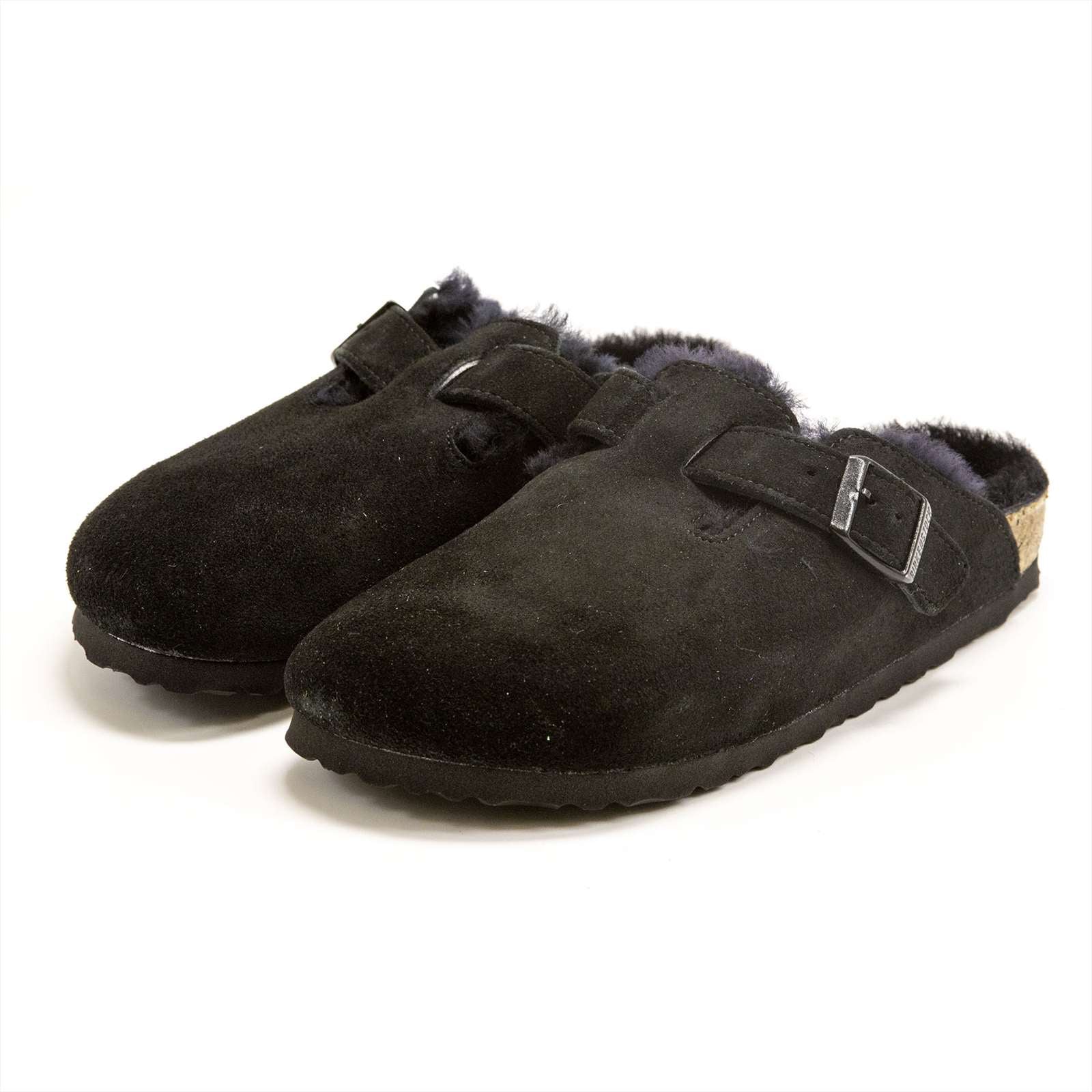 Birkenstock Women Boston Shearling Suede Clogs