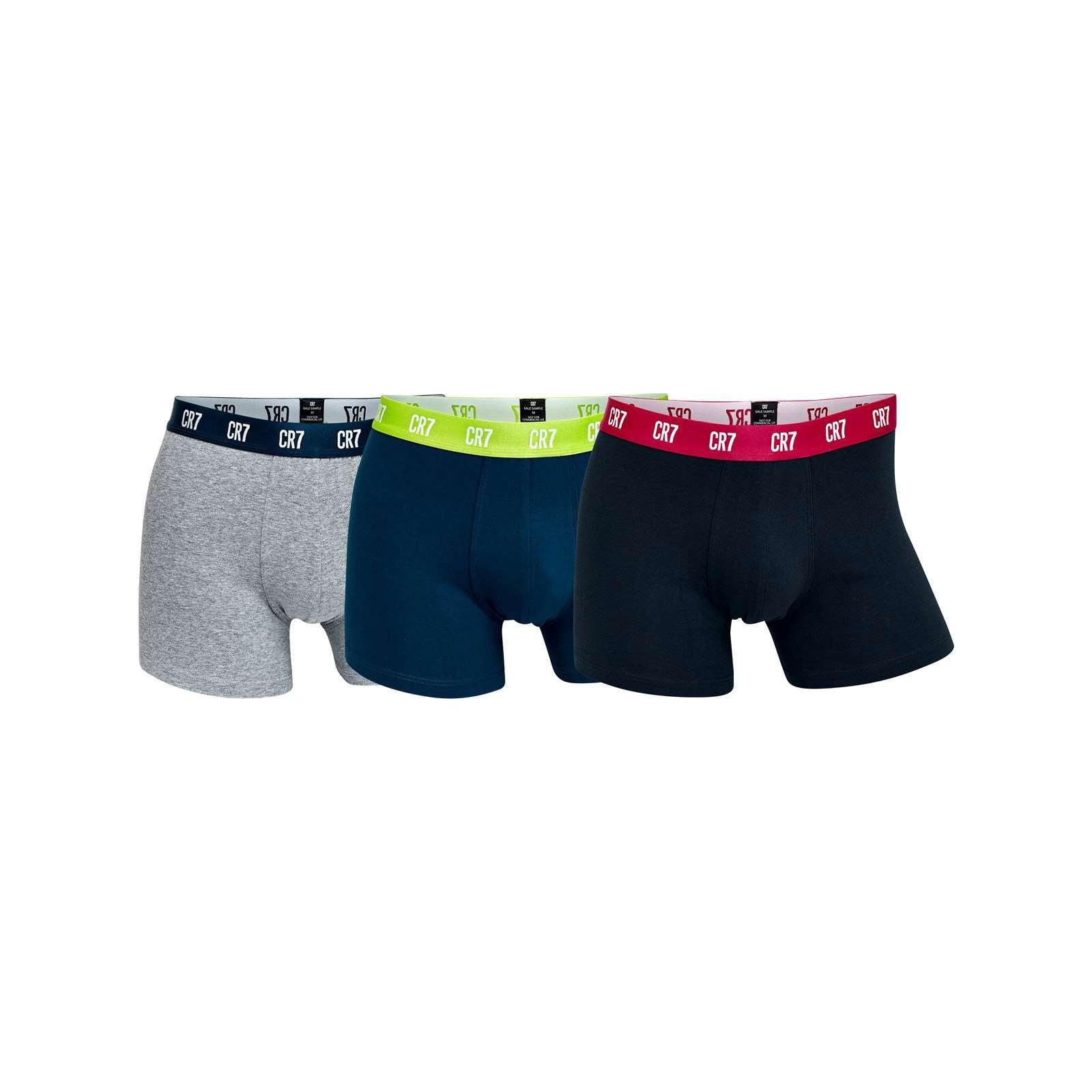 Cr7 Men 3-Pack Trunk Cotton Stretch Boxers