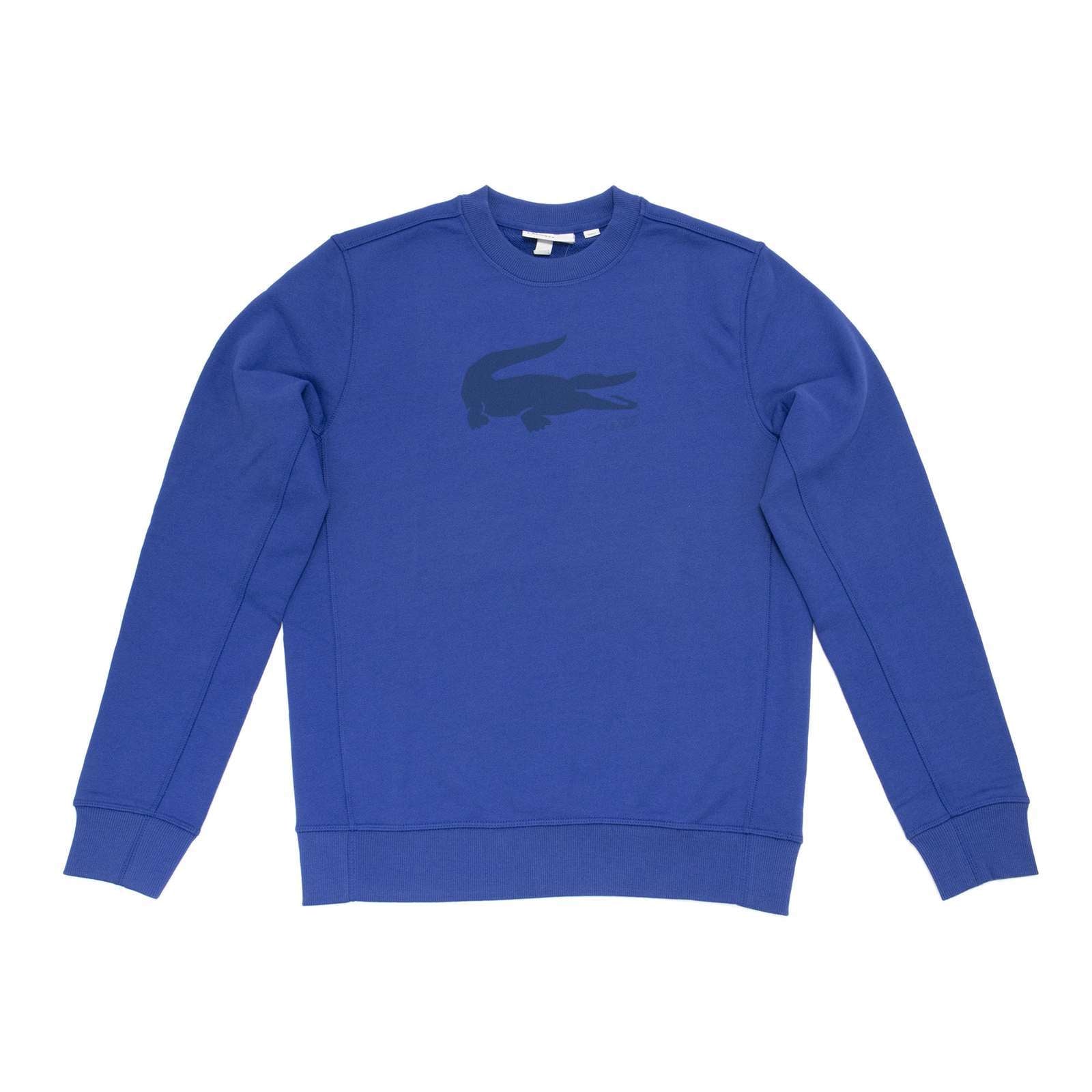 Lacoste Men Cotton Croc Graphic Crew Neck Sweatshirt