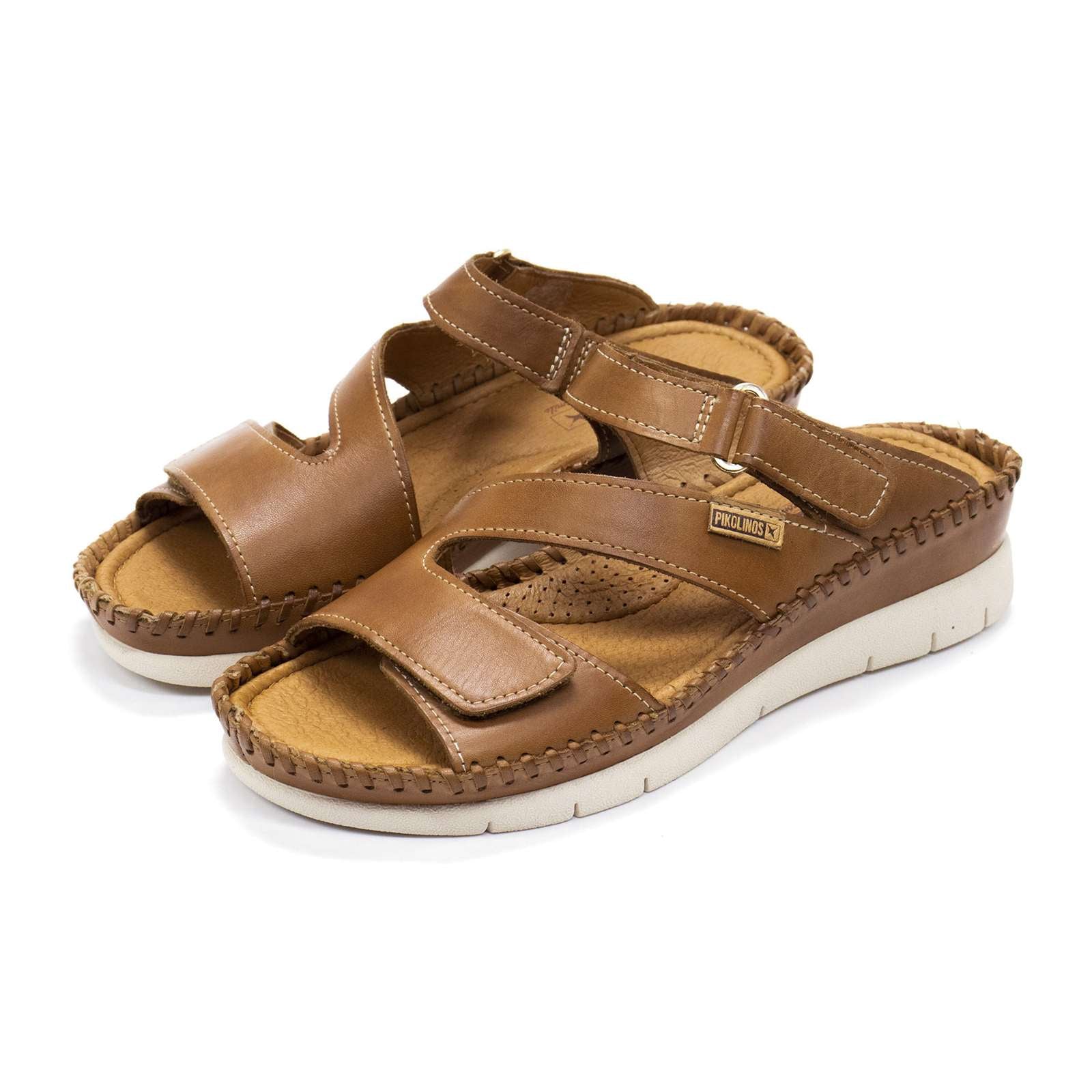 Pikolinos Women Altea Leather Wedge Sandals