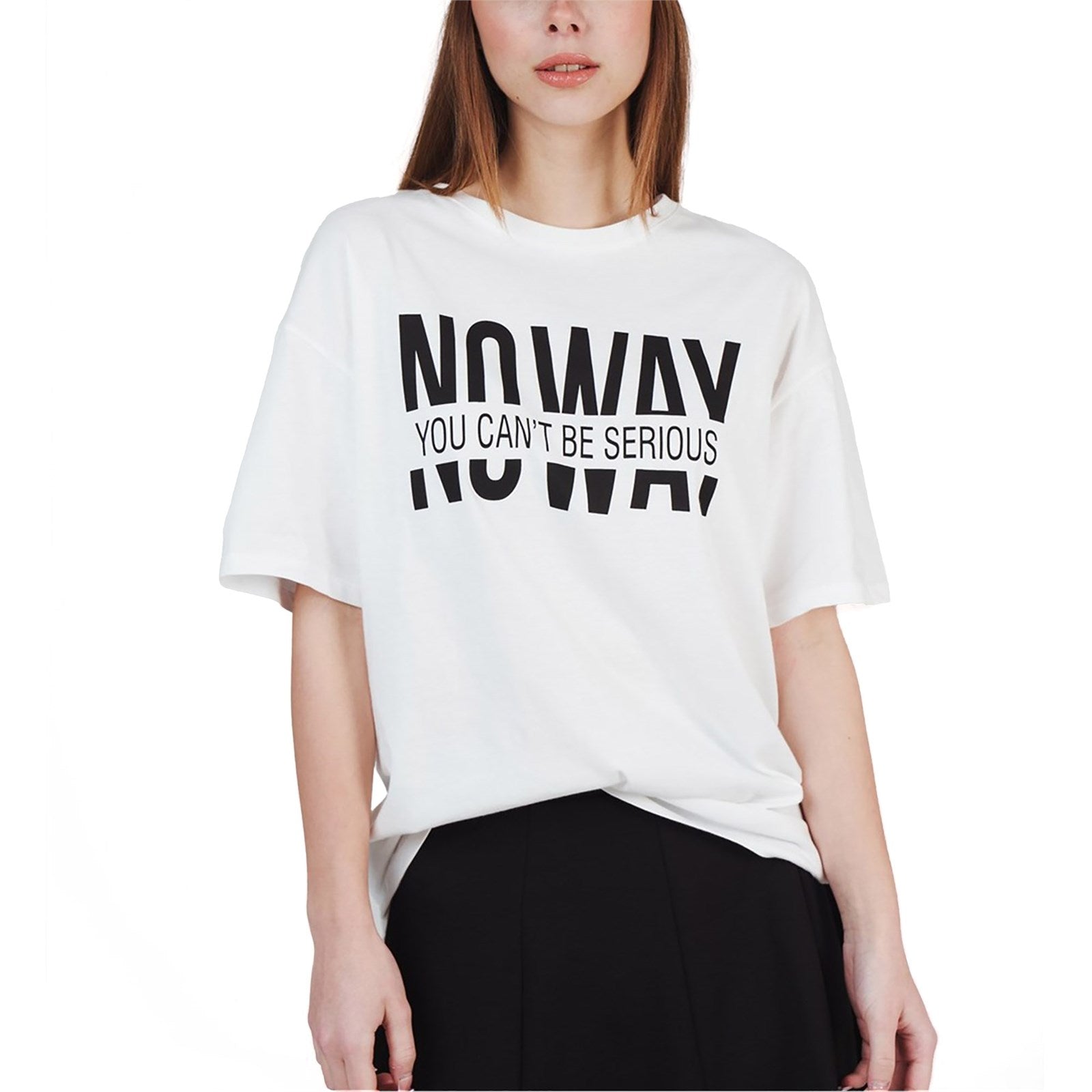 Ambar Women No Way Printed Relaxed Fit T-Shirt