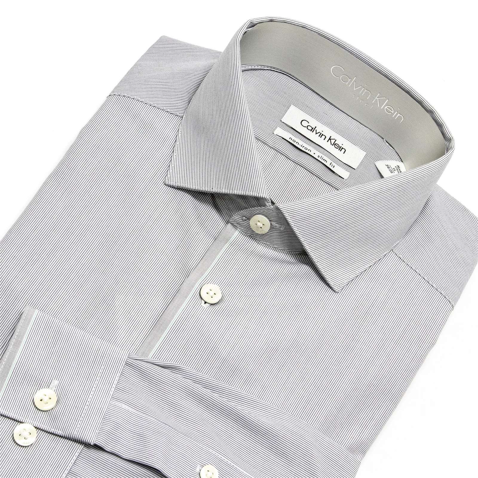 Calvin Klein Men Non-Iron Slim Fit Dress Shirt