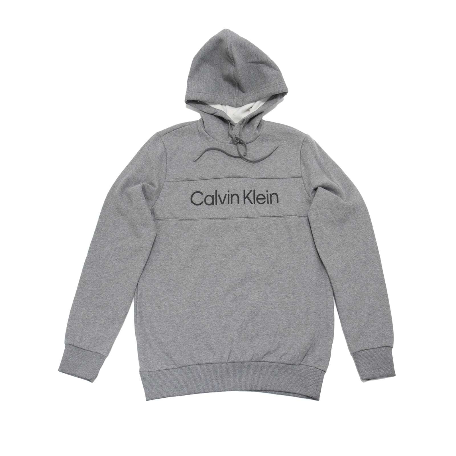 Calvin Klein Men Long Sleeve Iconic Logo Piping Pullover Hoodie