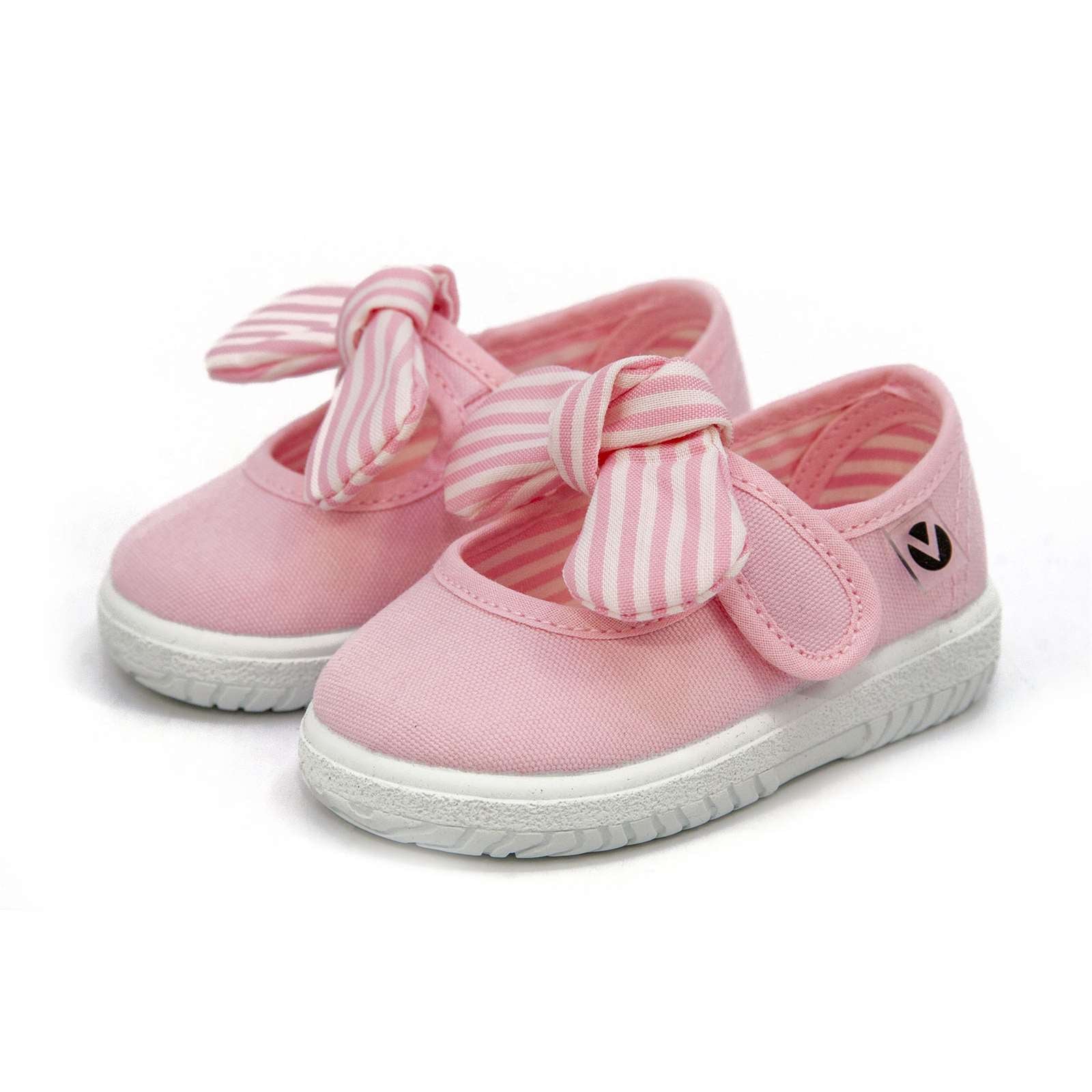 Victoria Toddler Slip On Canvas Bow Shoes