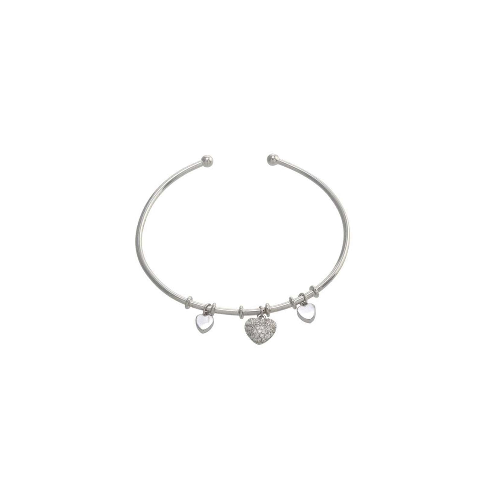 Athra Women Multi Heart Charm Cuff