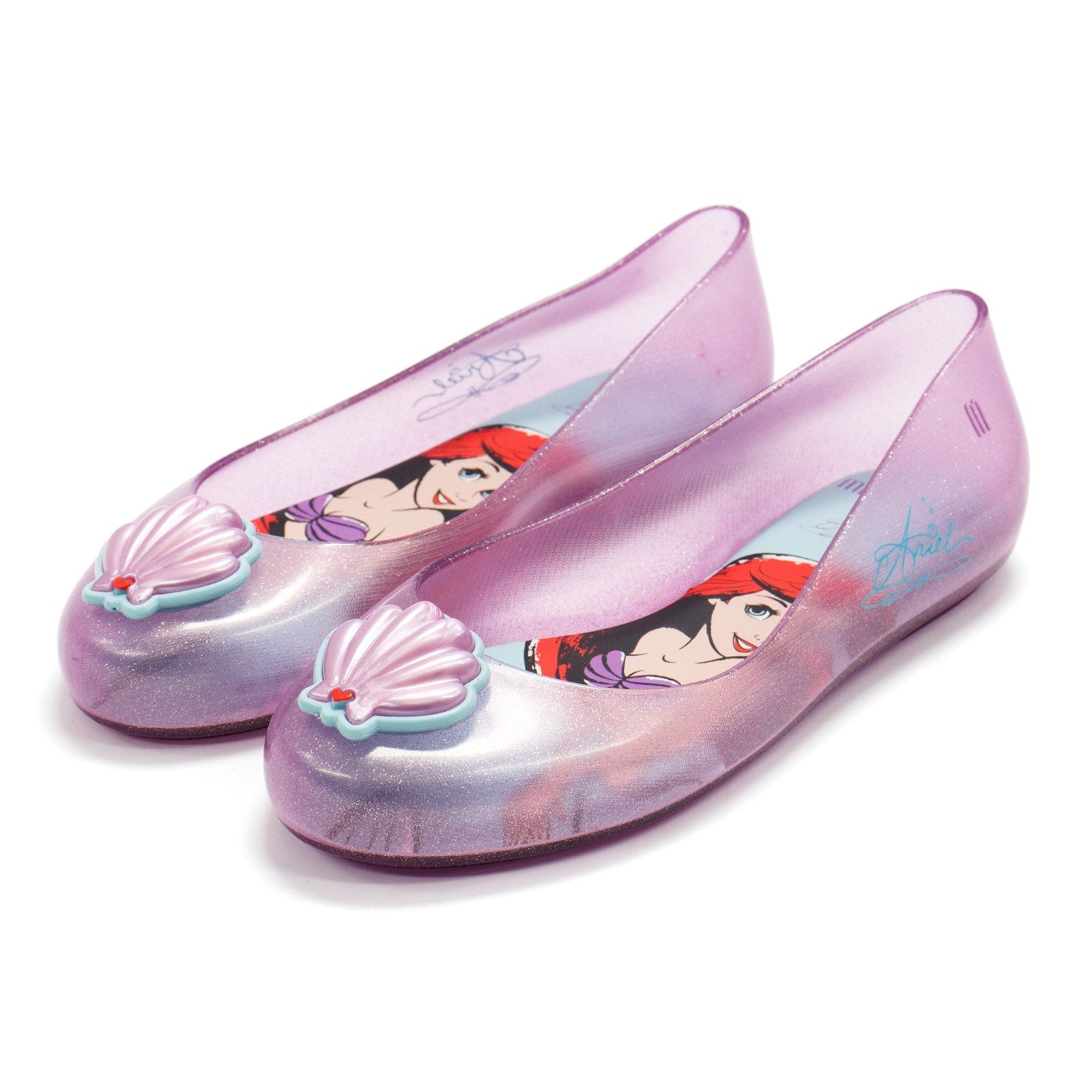 Mini Melissa Girl Sweet Love And Disney Princess Bb Ariel Little Mermaid Flats