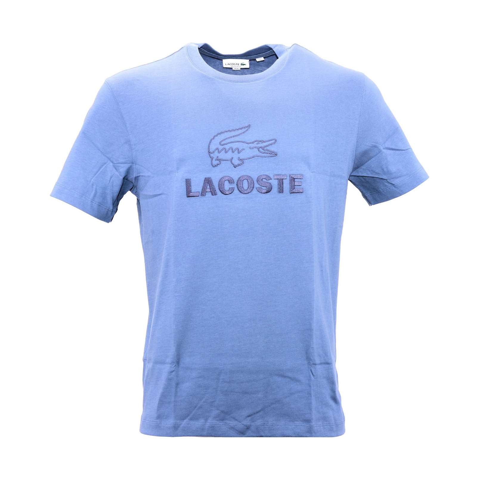 Lacoste Men Crew Neck Tone-On-Tone T-Shirt