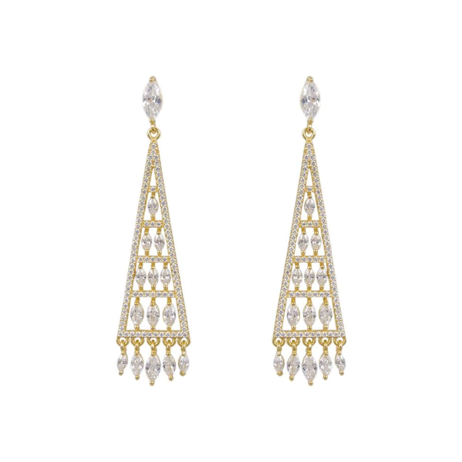 Athra Women Fancy Triangle Drop Earring